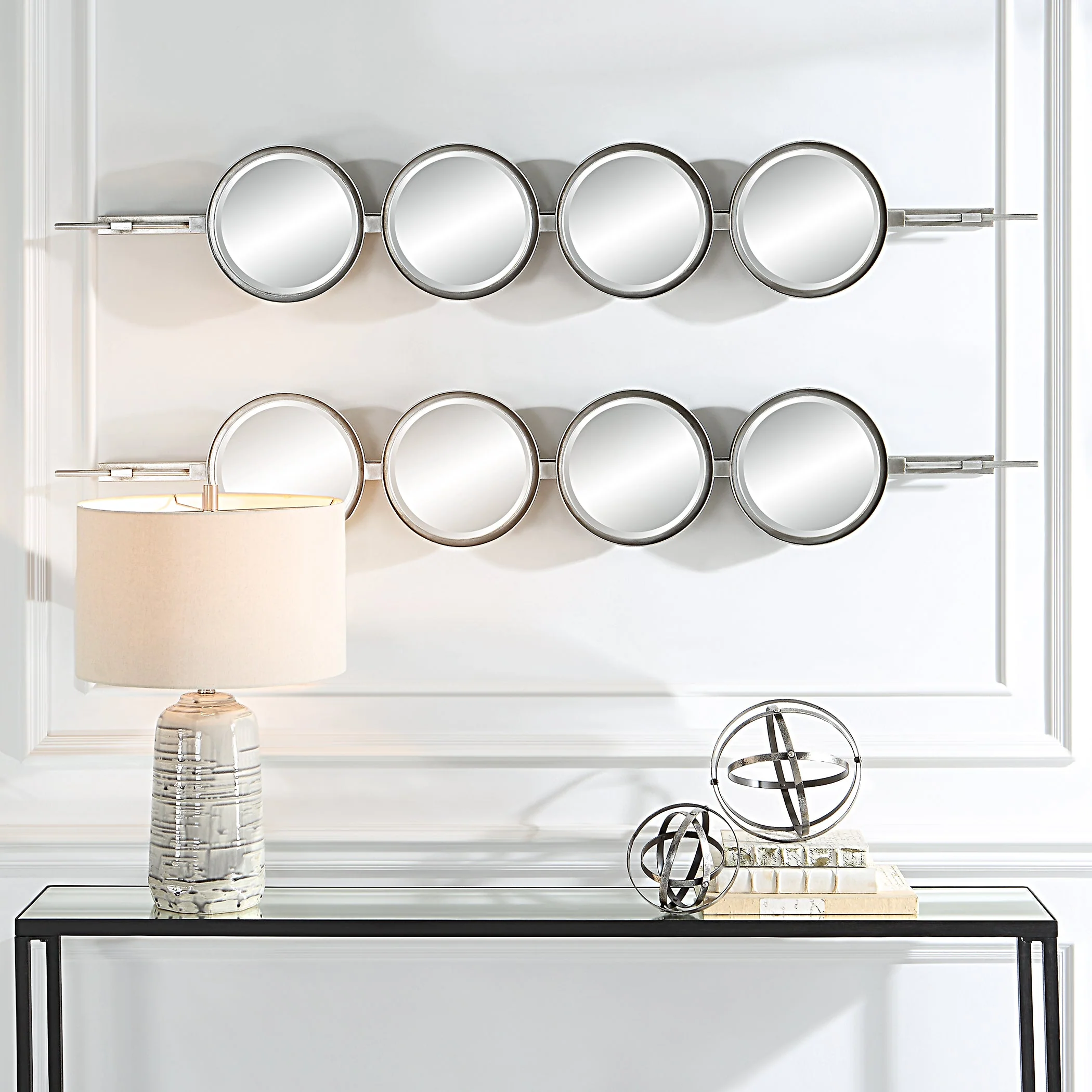 Uttermost Button Silver Mirror - Image 4