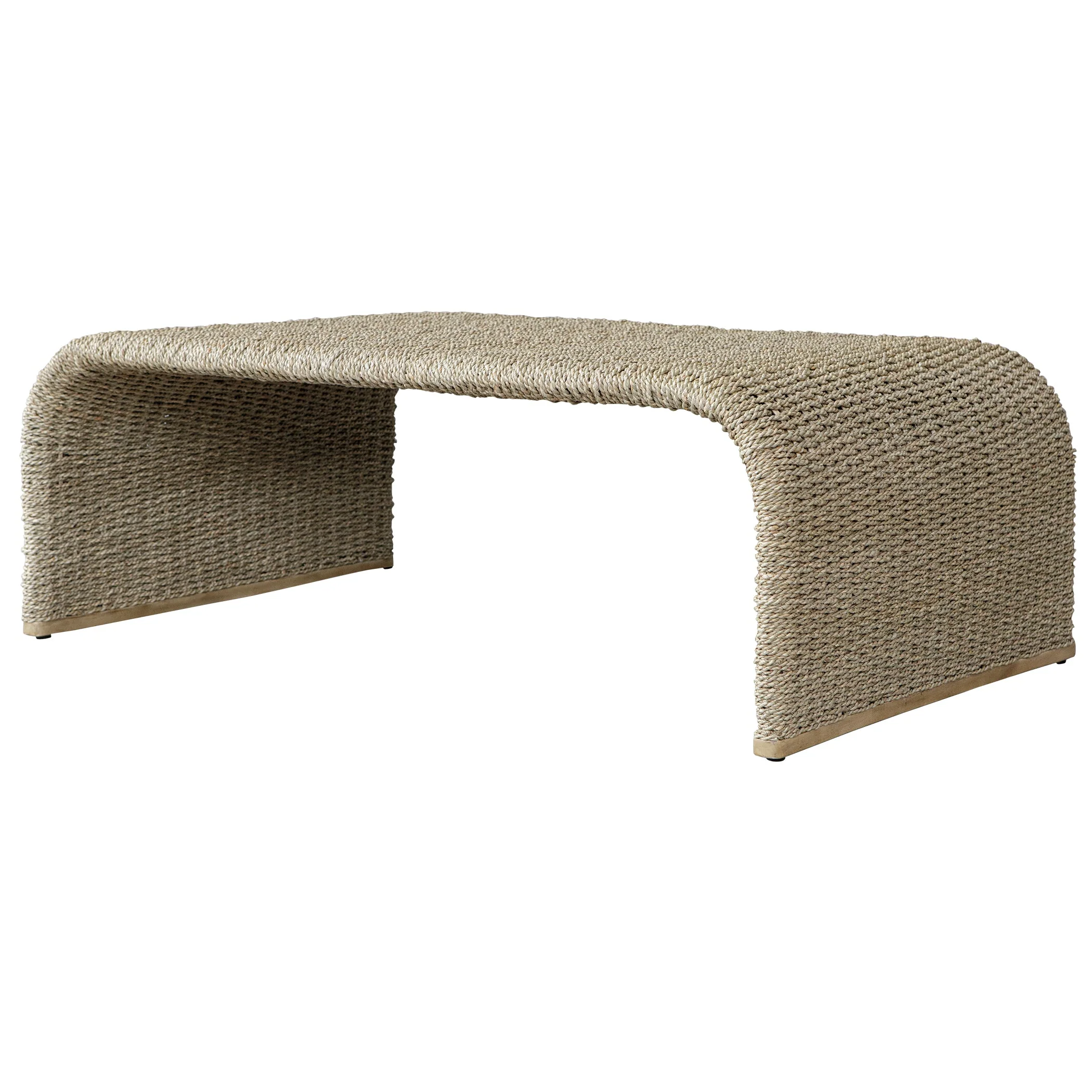 Uttermost Calabria Woven Seagrass Coffee Table - Image 4