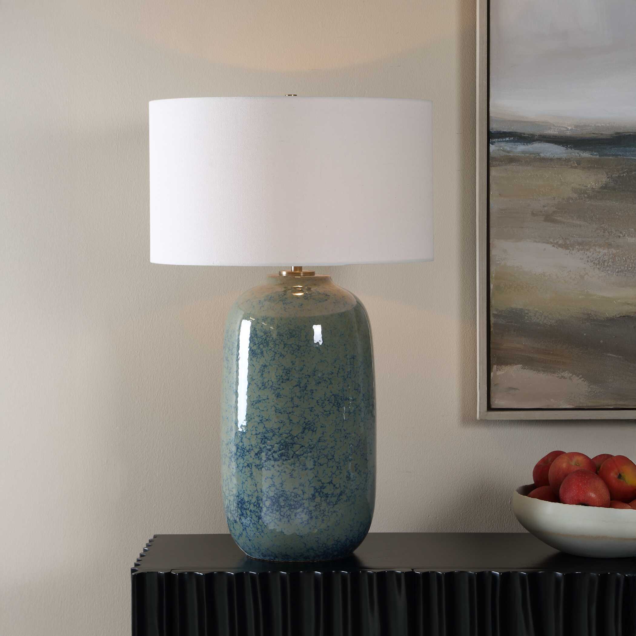 Uttermost Caliendo Blue & Sage Table Lamp - Image 2