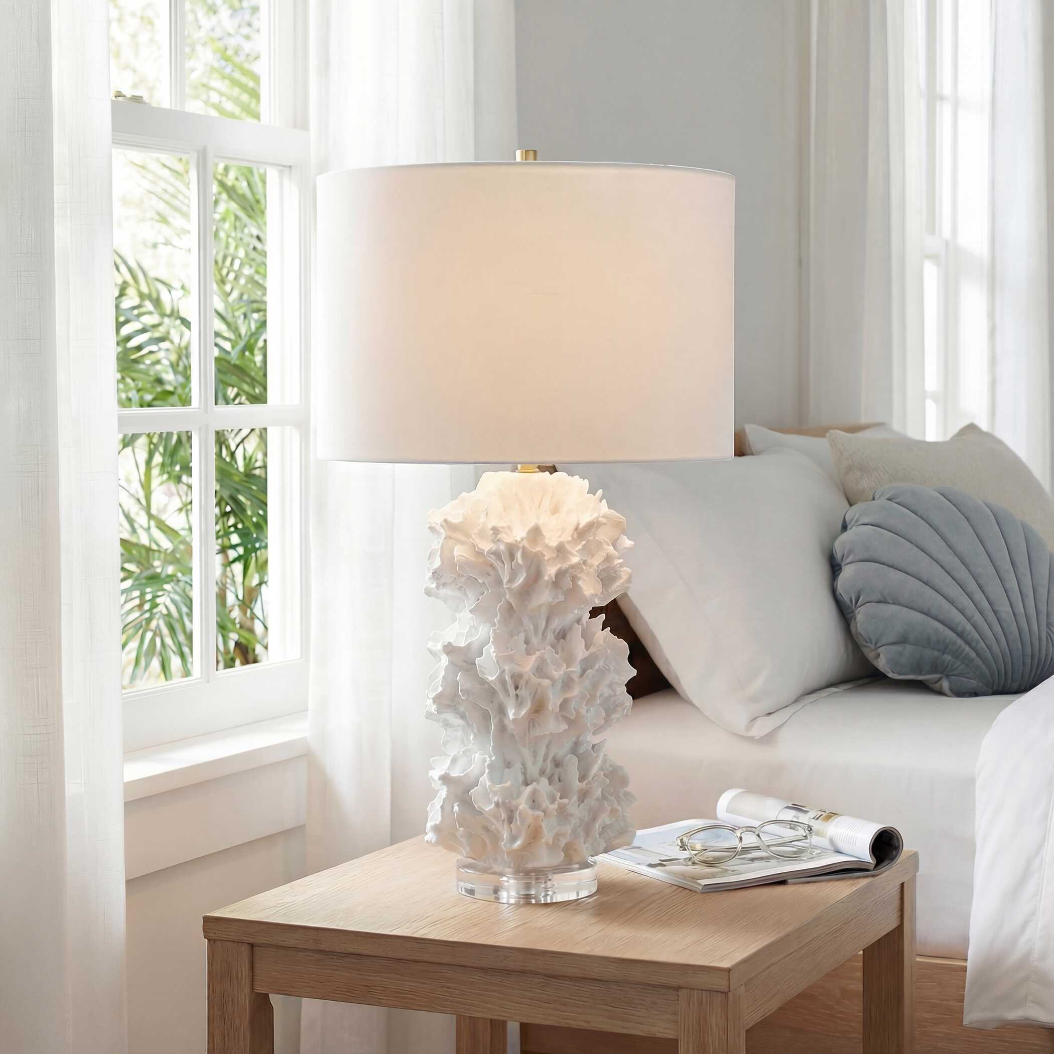 Uttermost Cambre White Coral Table Lamp - Image 2