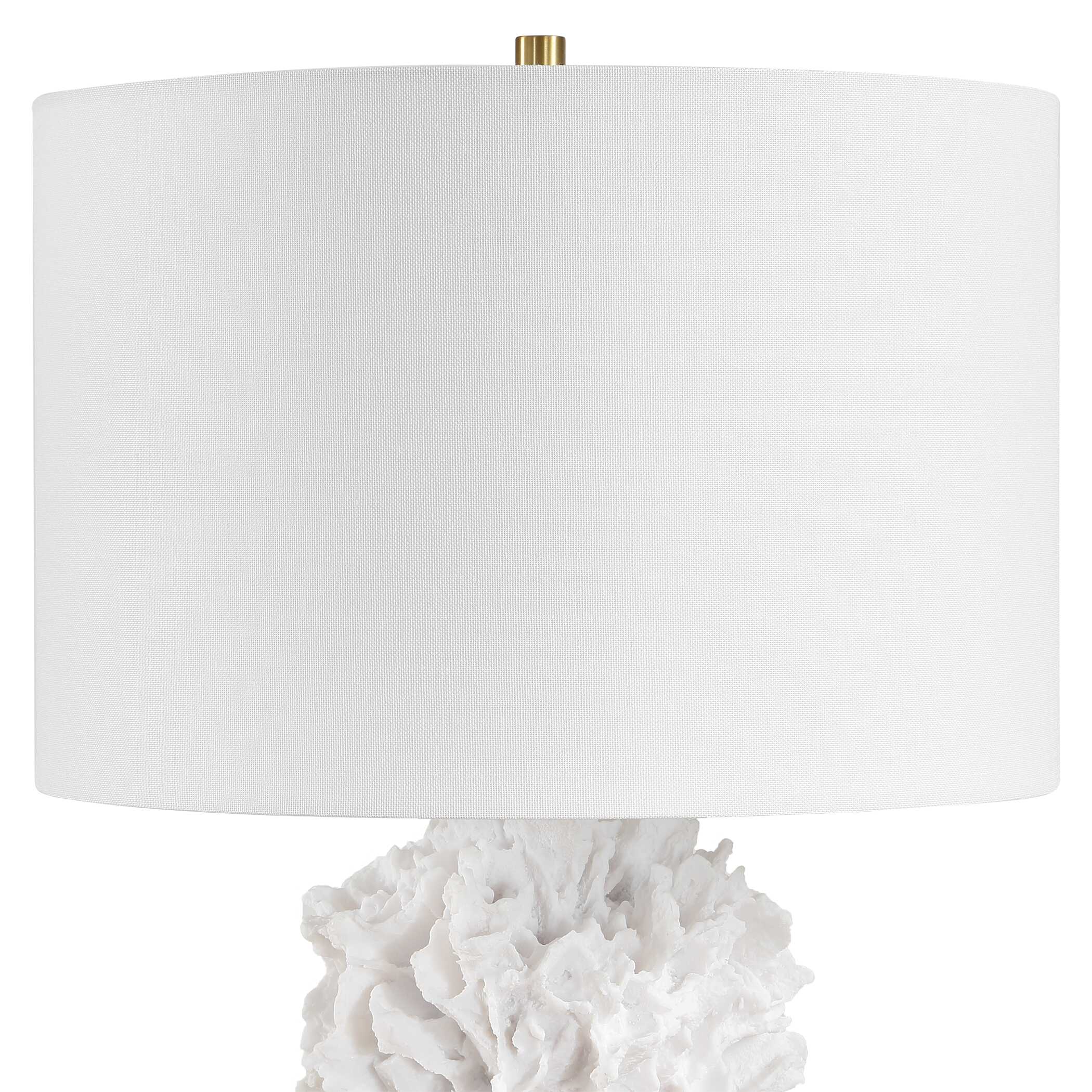 Uttermost Cambre White Coral Table Lamp - Image 3