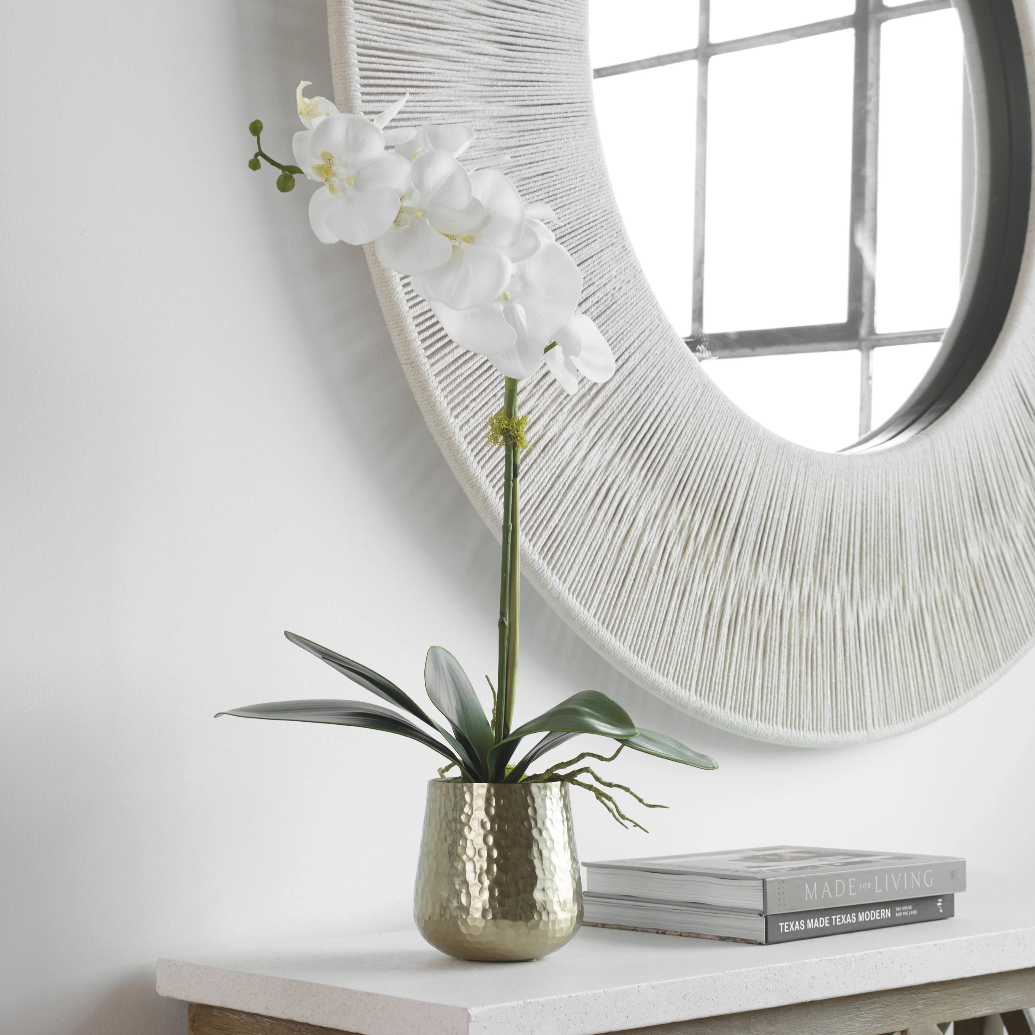 Uttermost Cami Orchid With Brass Pot - Image 4
