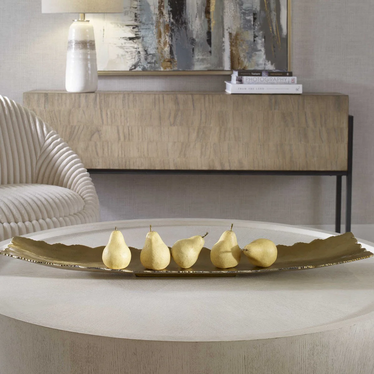Uttermost Camilla Tray, Gold - Image 3