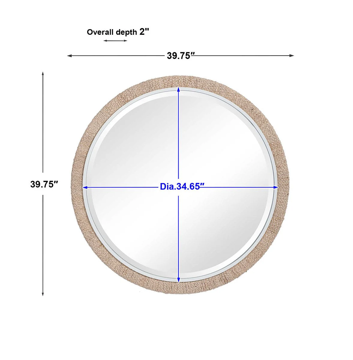 Uttermost Carbet Round Mirror - Image 8