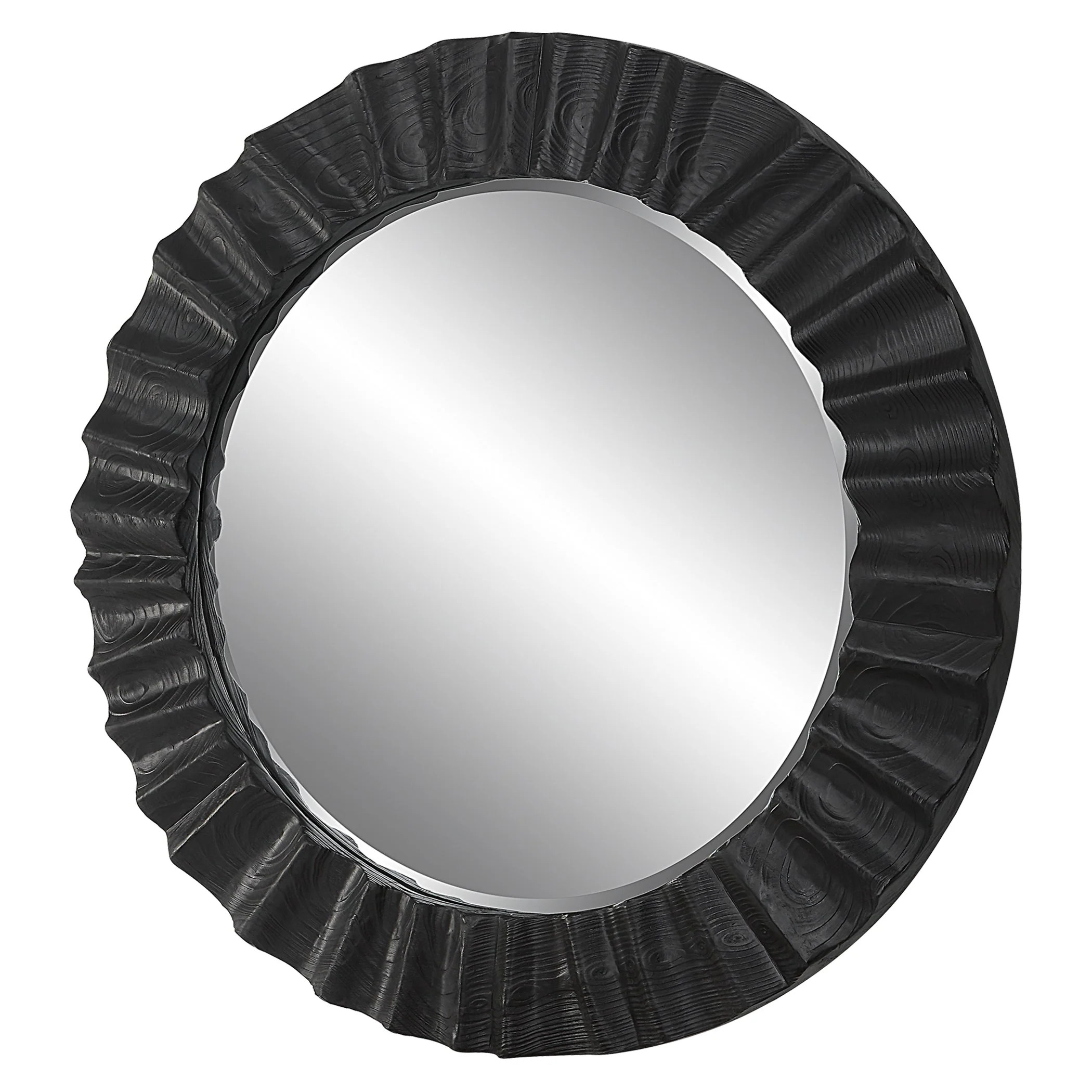 Uttermost Caribou Dark Espresso Round Mirror - Image 4