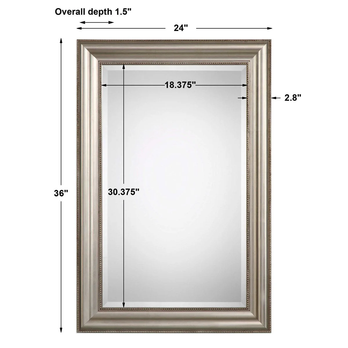 Carlton Mirror - Silver - Image 7