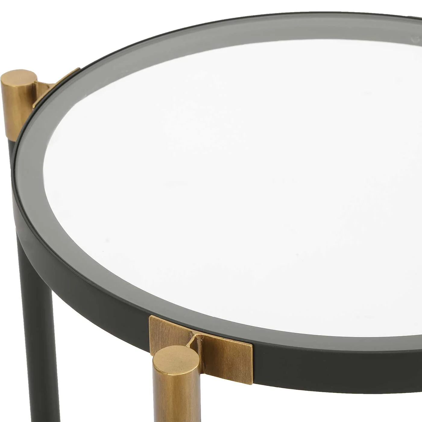 Uttermost Chadid Round Glass Side Table - Image 6