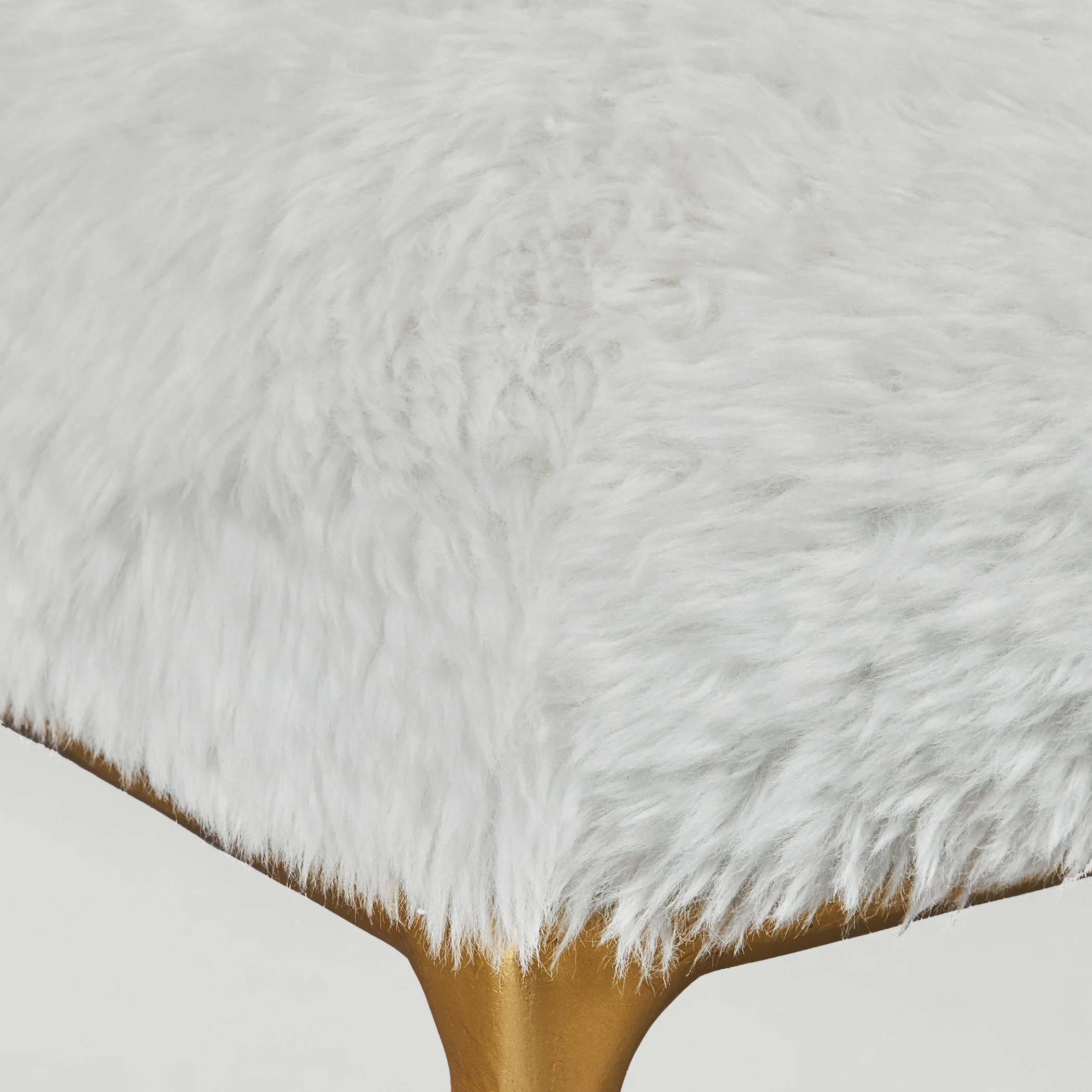 Uttermost Charmed Sheepskin Small Bench - Image 4