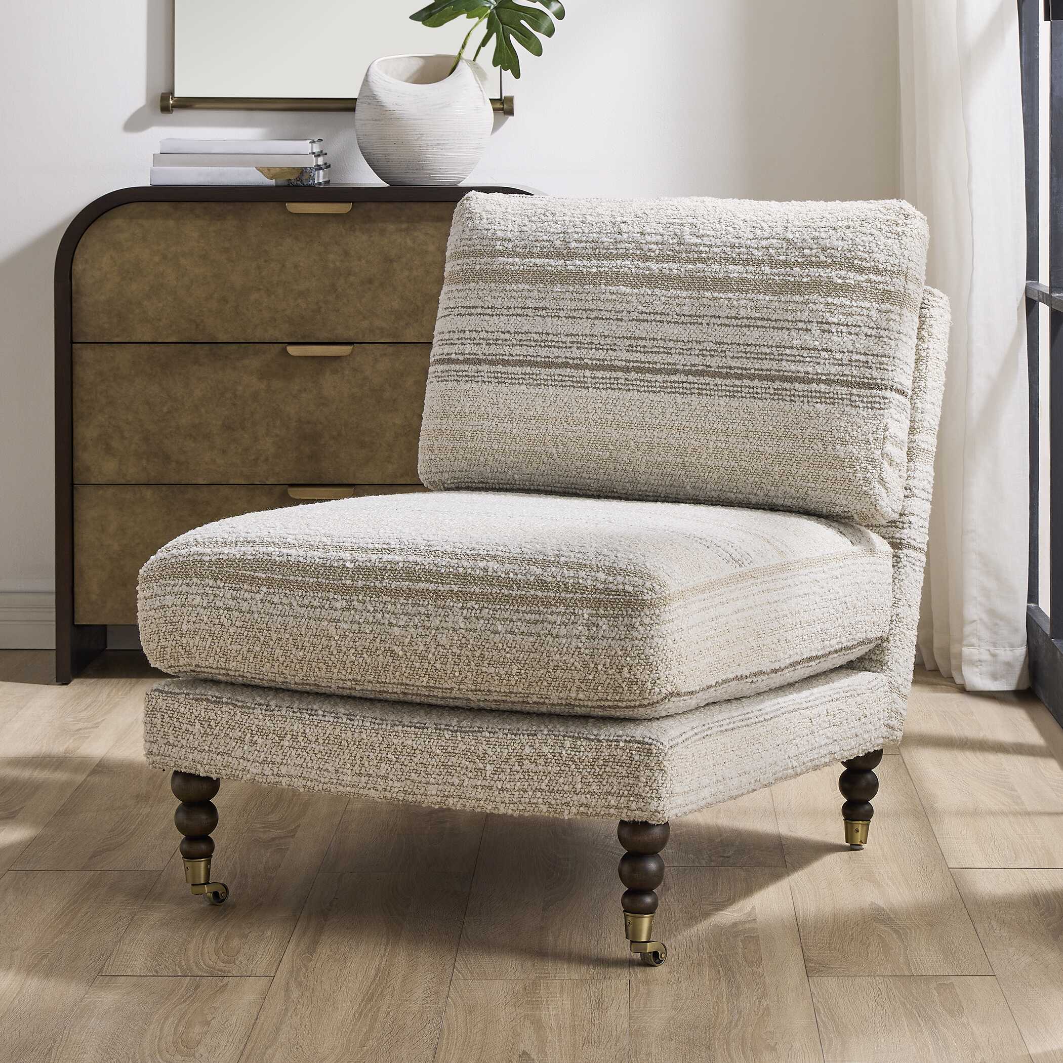 Uttermost Chatsworth Modern Slipper Chair - Image 4