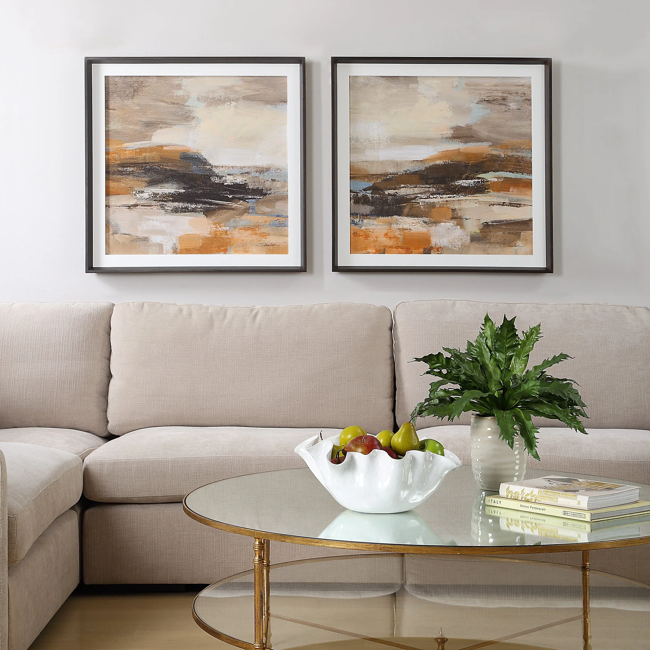 Uttermost Cinnamon Shore Framed Prints Set/2 - Image 2