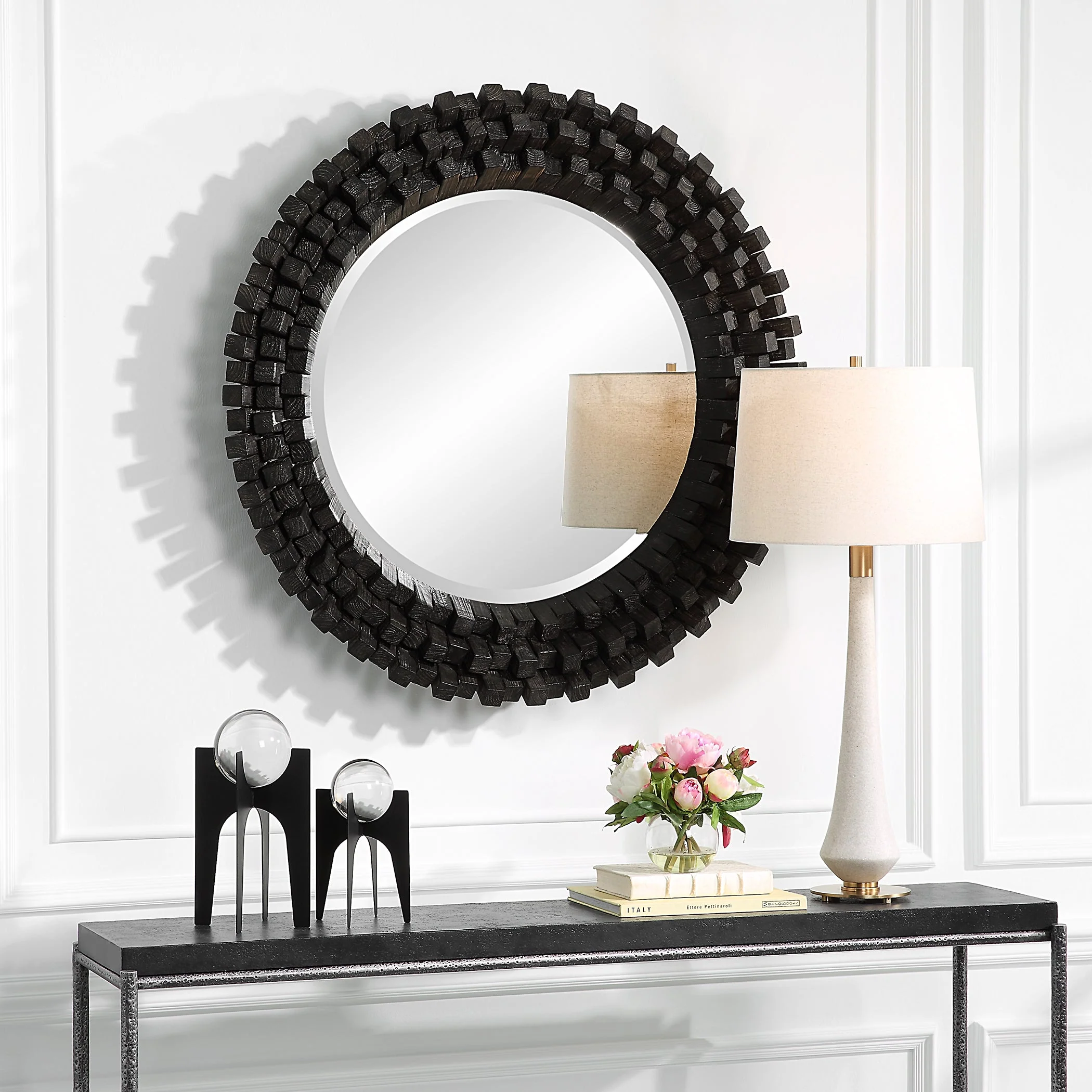 Uttermost Circle Of Piers Round Mirror - Image 3