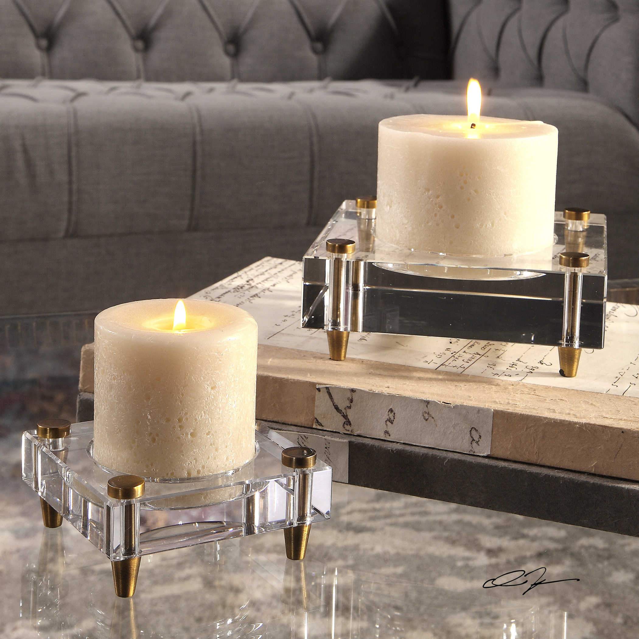 Uttermost Claire Candleholders, S/2