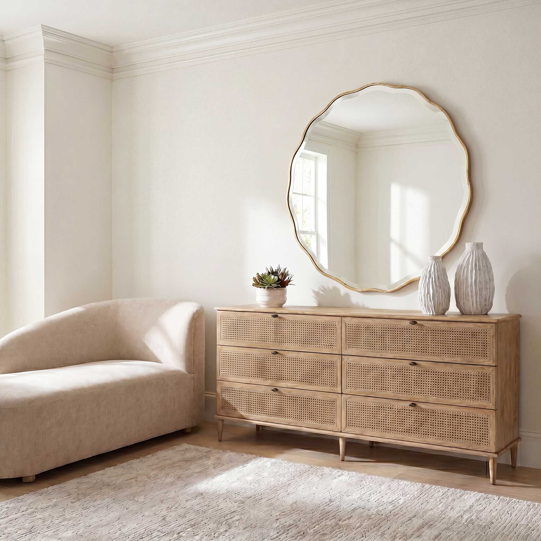 Uttermost Coast 6 Drawer Rattan Chest - Image 2