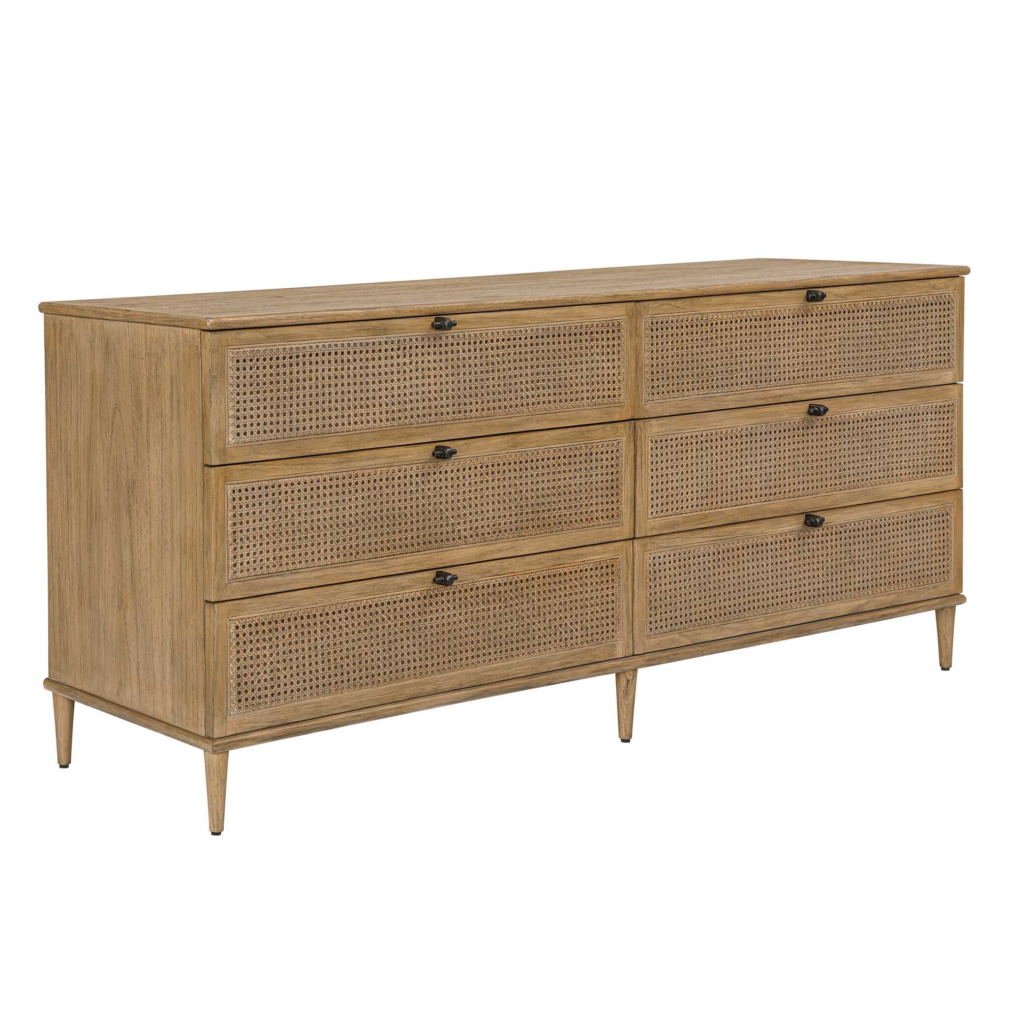 Uttermost Coast 6 Drawer Rattan Chest - Image 3