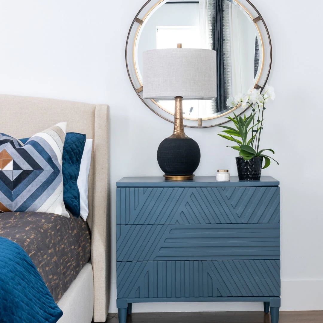 Uttermost Colby Drawer Chest, Blue - Image 4