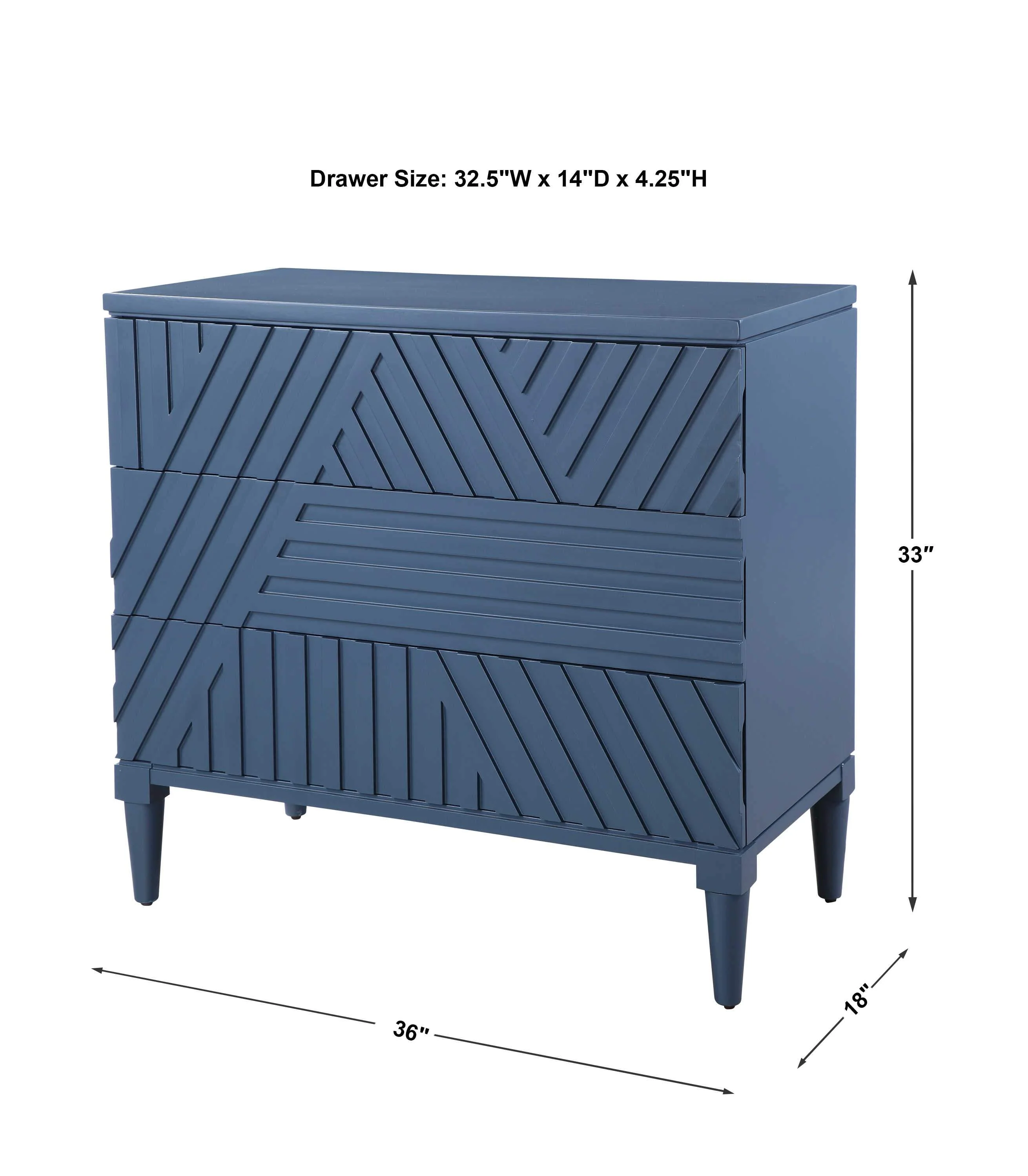 Uttermost Colby Drawer Chest, Blue - Image 8
