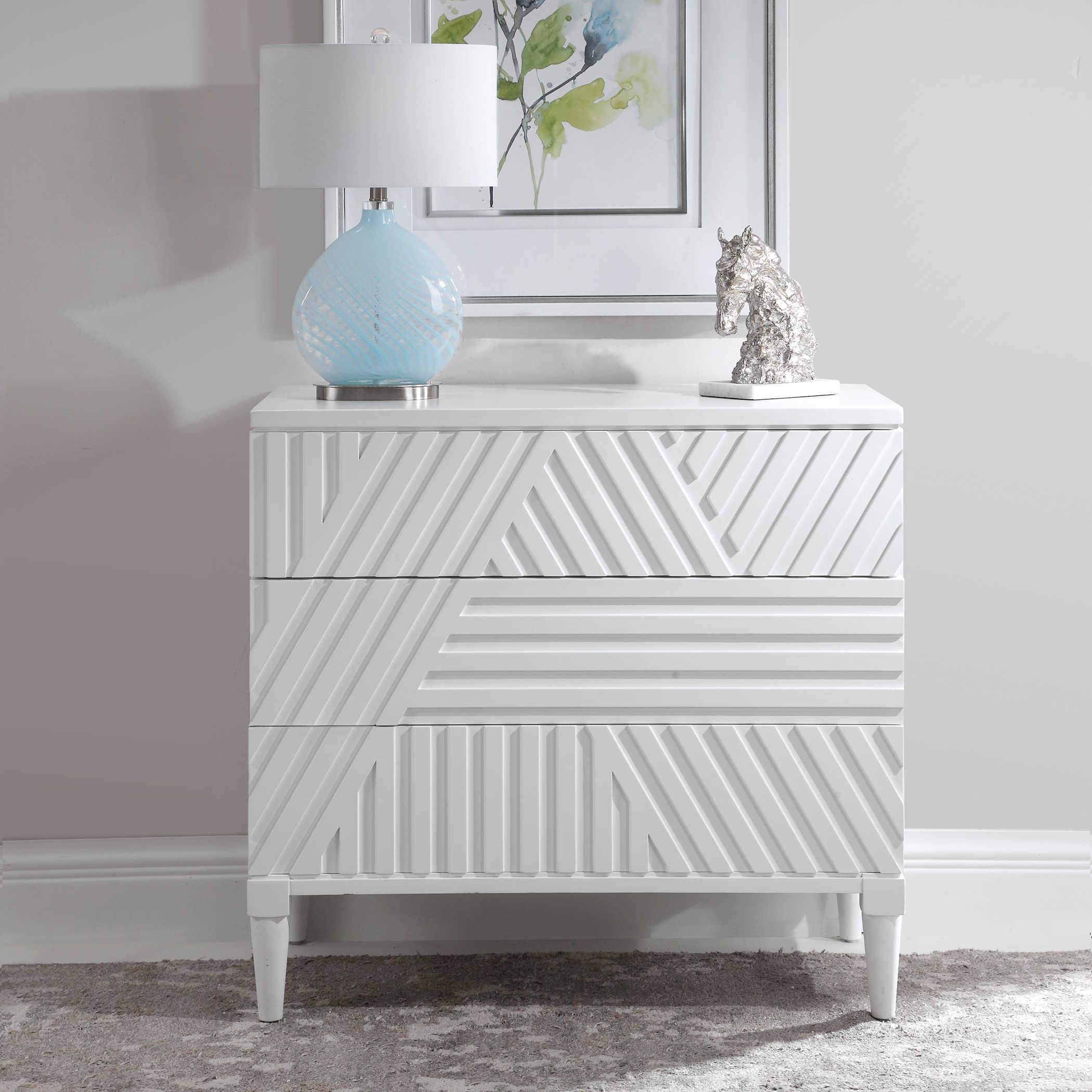 Uttermost Colby Drawer Chest, White