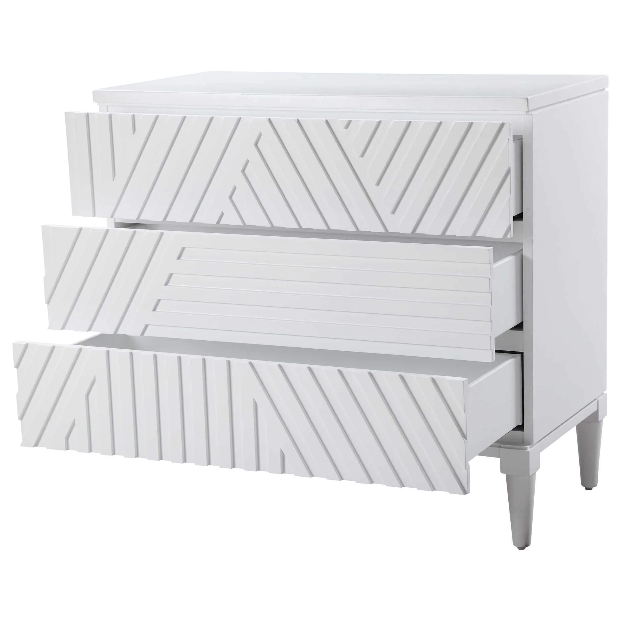 Uttermost Colby Drawer Chest, White - Image 6