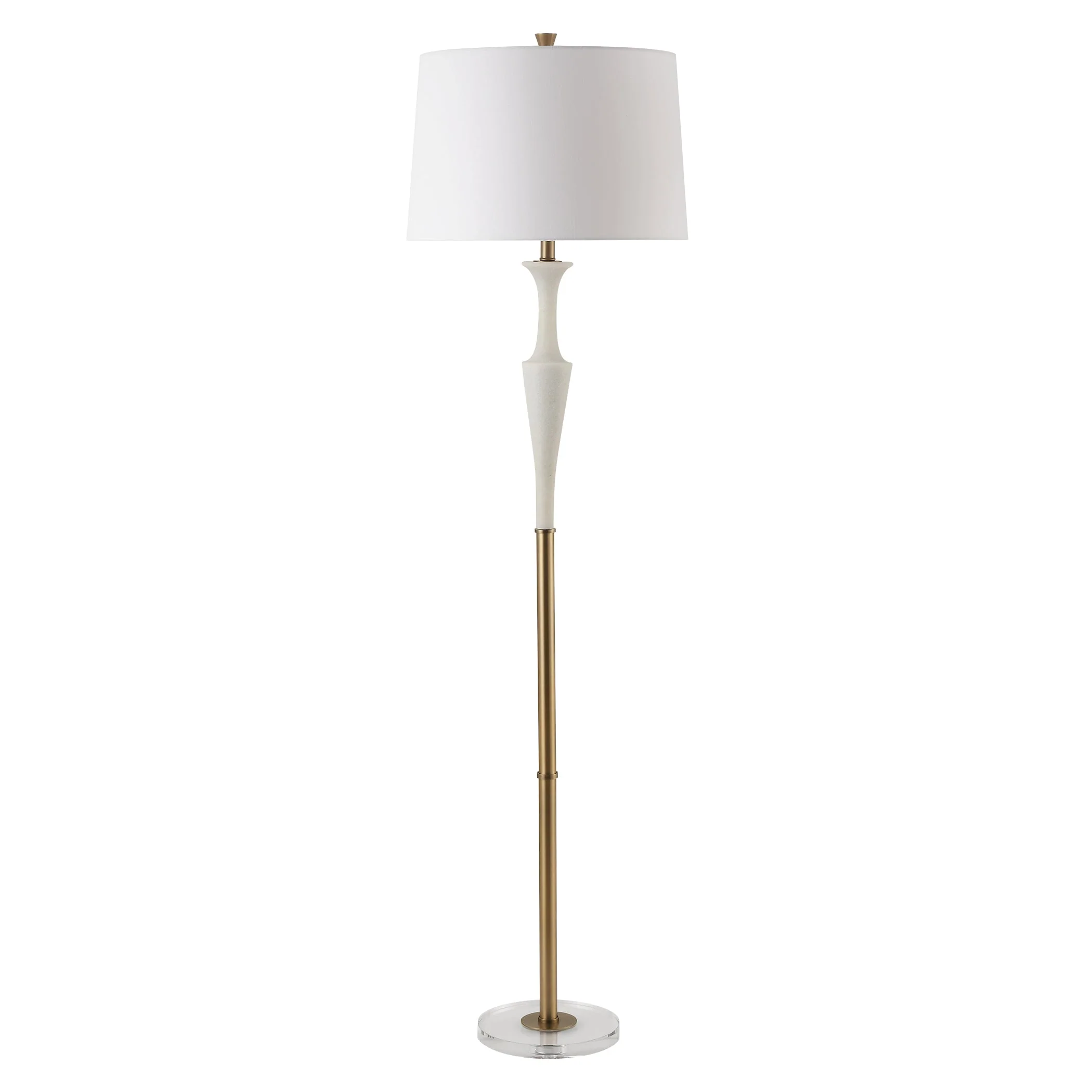 Uttermost Colette White Stone Floor Lamp - Image 5