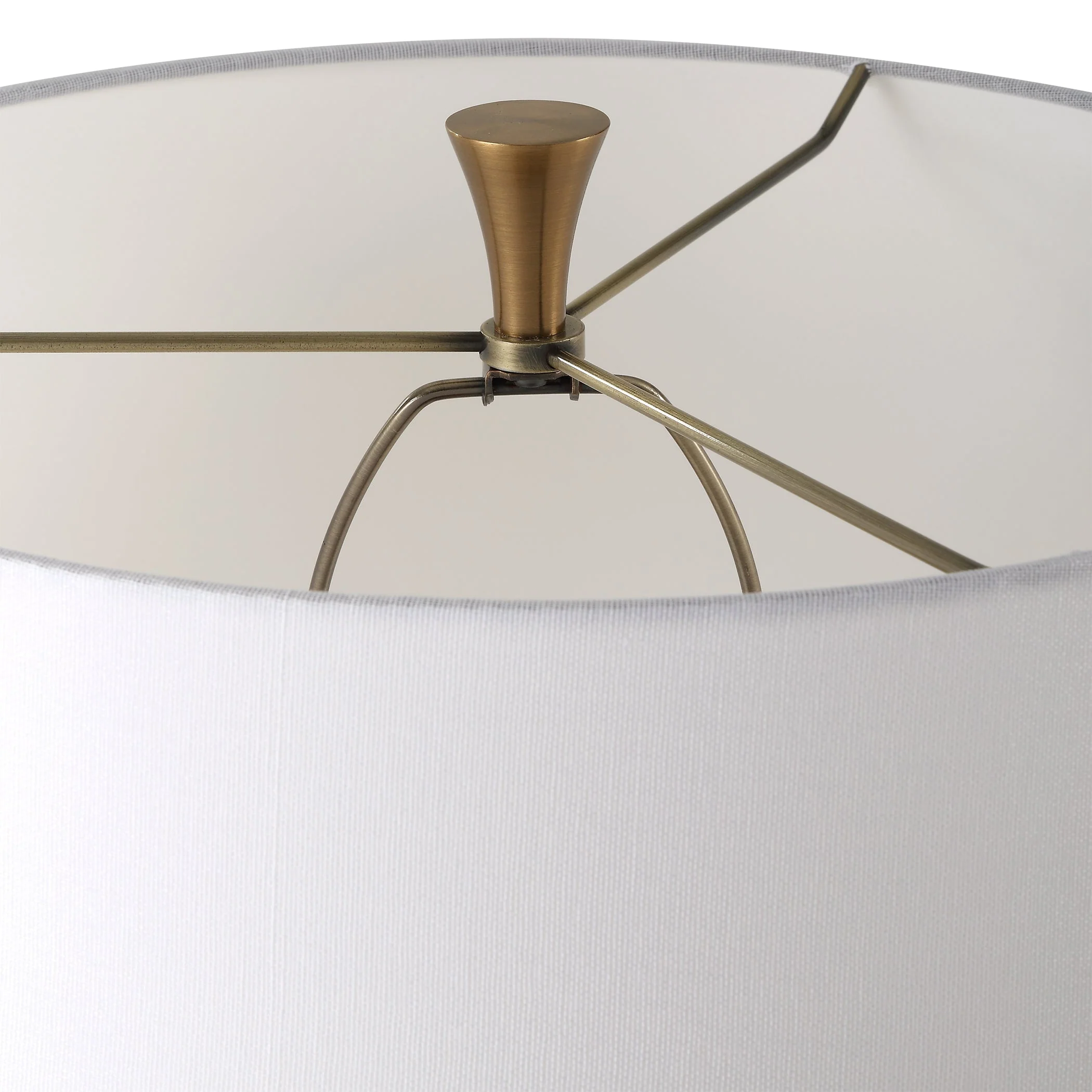 Uttermost Colette White Stone Floor Lamp - Image 7