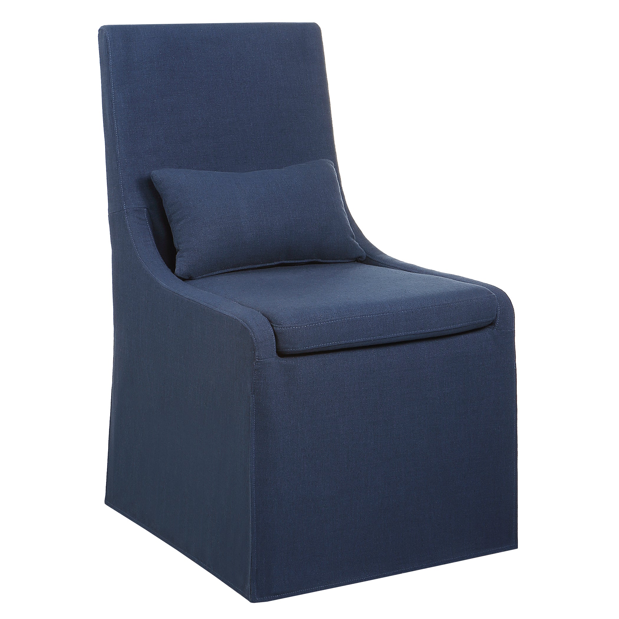 Uttermost Coley Denim Armless Chair - Image 4