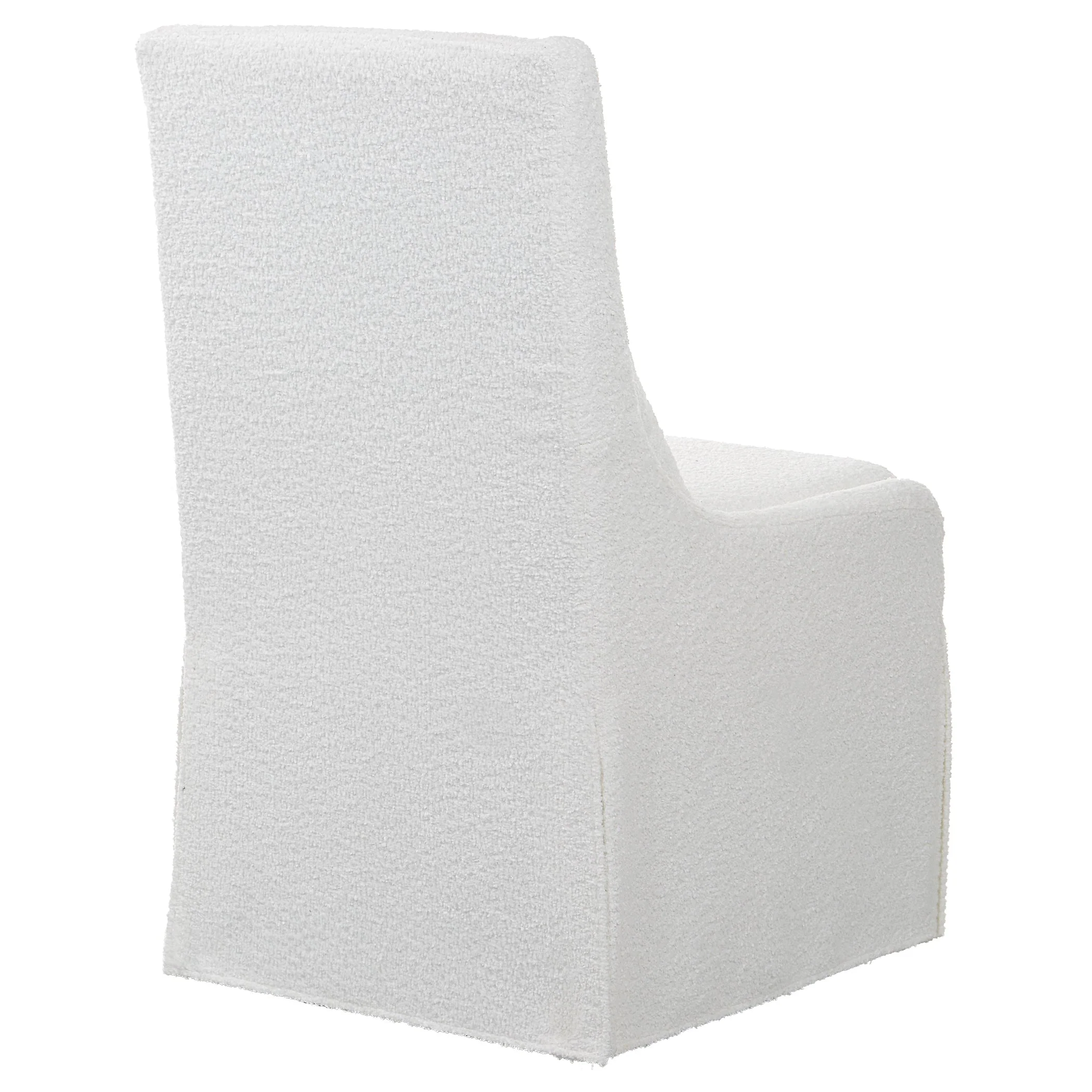 Uttermost Coley White Armless Chair - Image 6