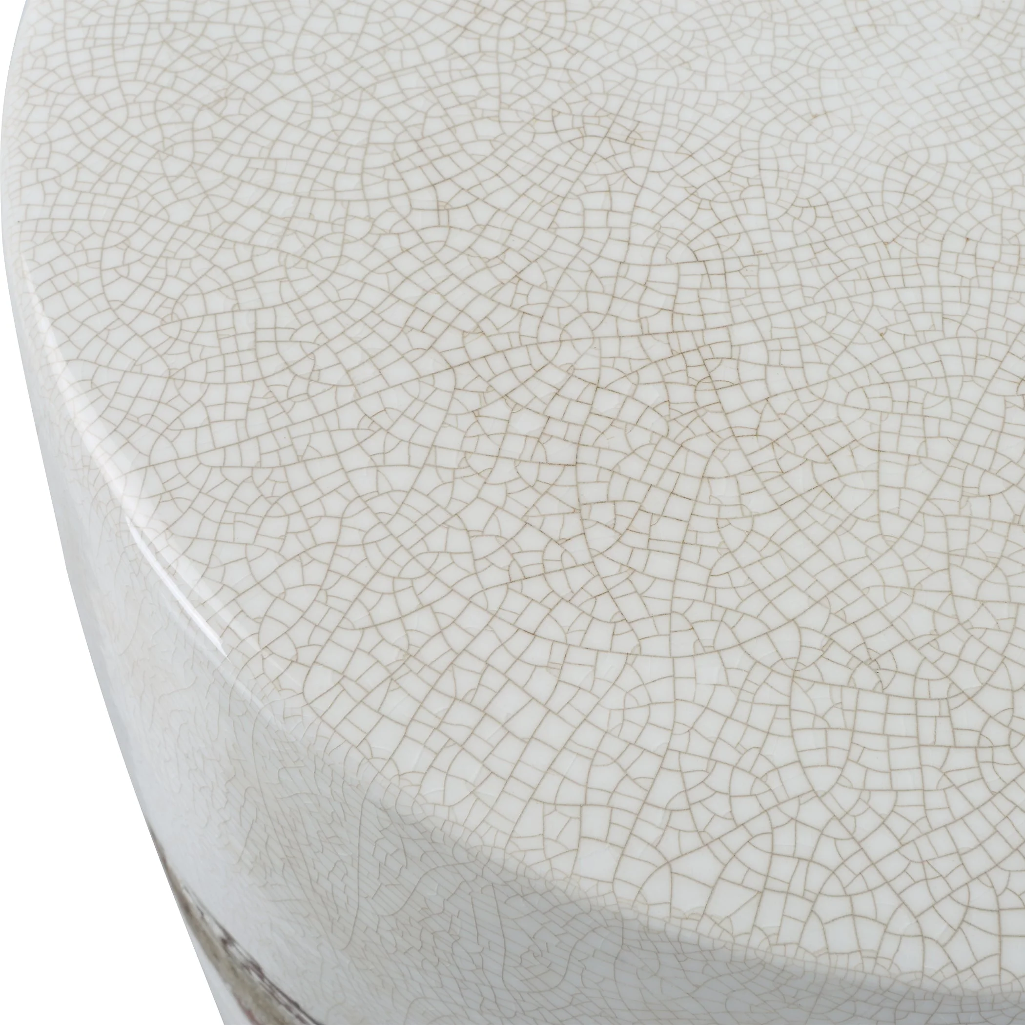 Uttermost Comanche White Ceramic Garden Stool - Image 4