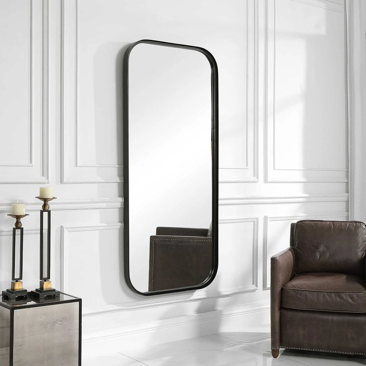 Uttermost Concord Black Tall Mirror - Image 3