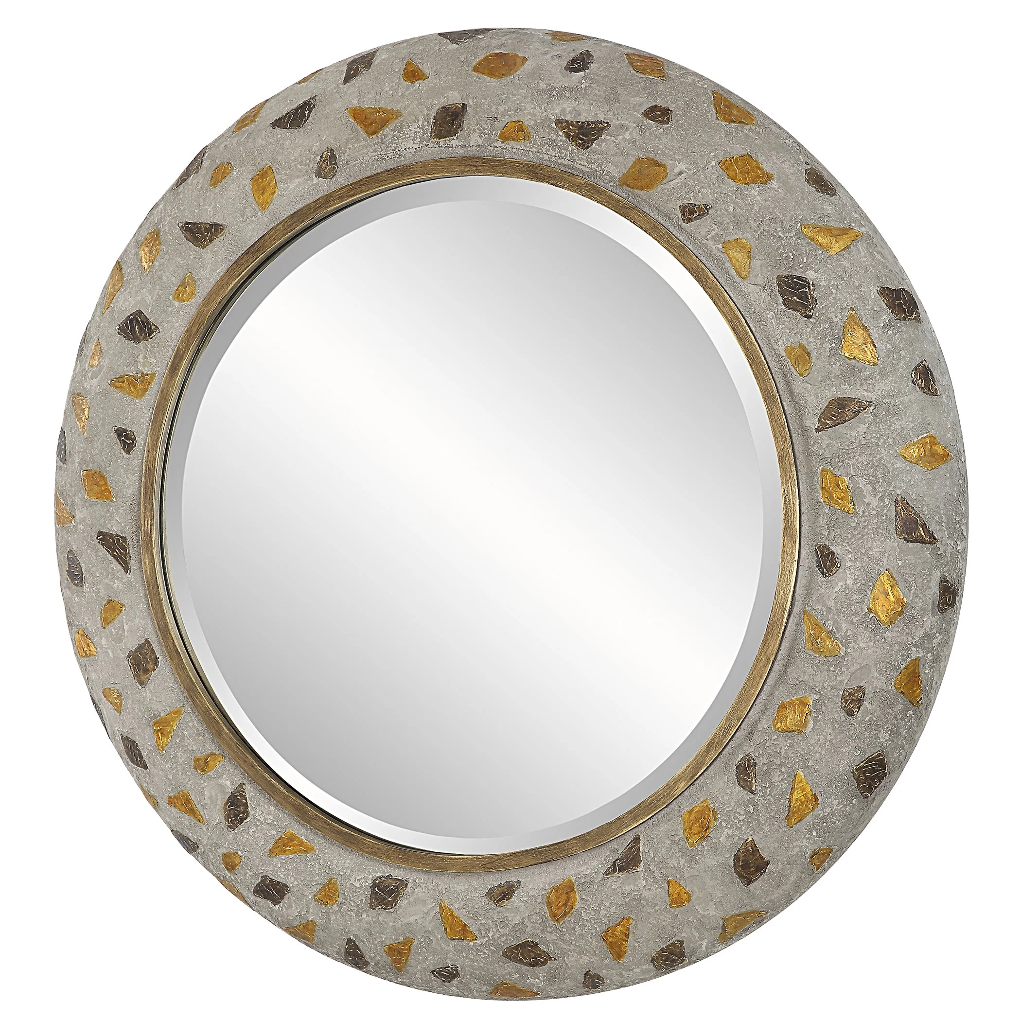 Uttermost Copper Terrazzo Round Mirror - CLOSEOUT - Image 3
