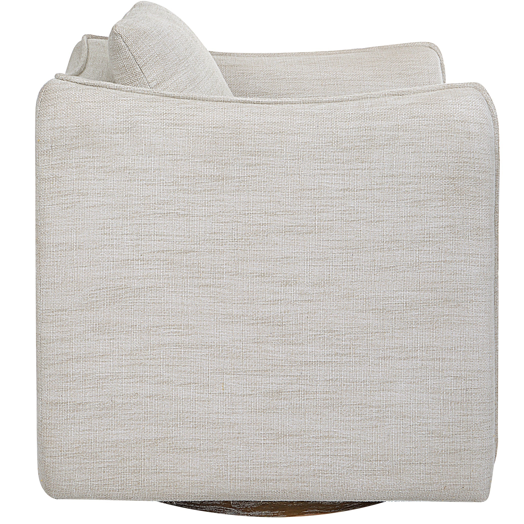 Uttermost Corben White Swivel Armchair - Image 5