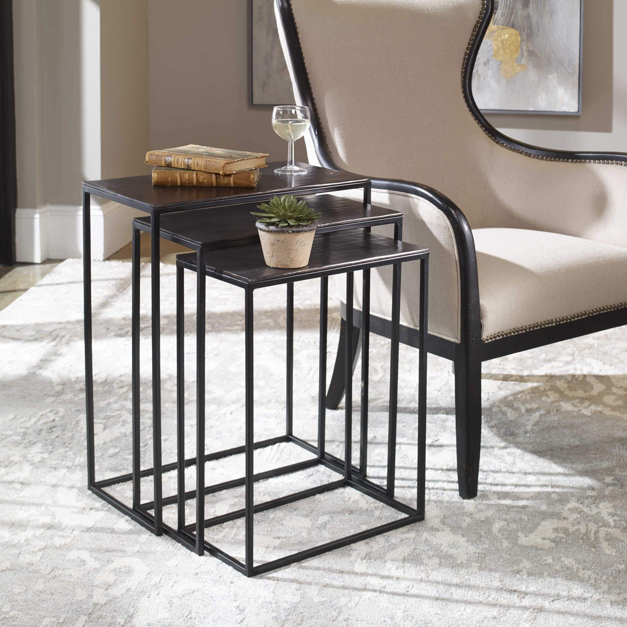Uttermost Coreene Nesting Tables, S/3 - Image 4