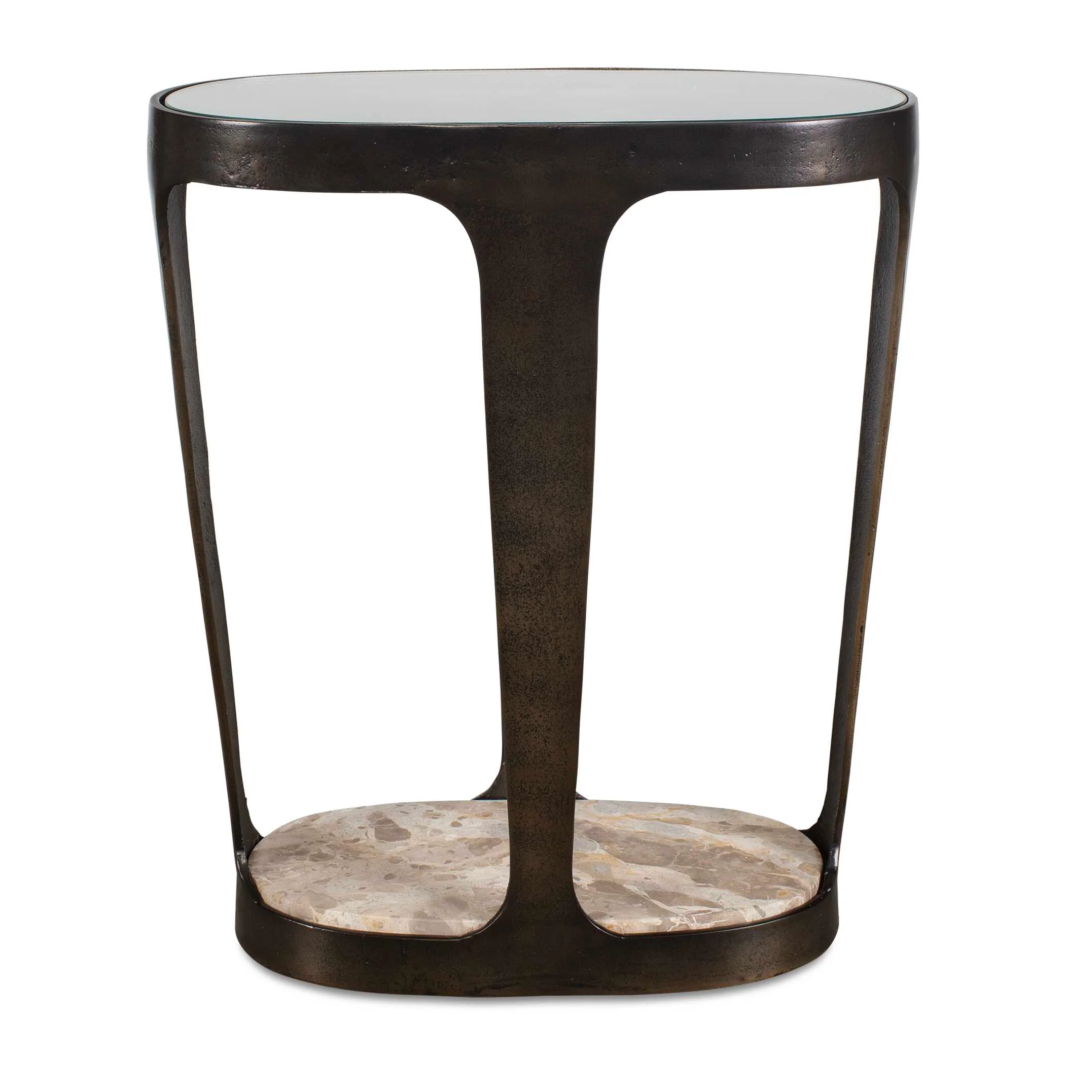 Uttermost Coronado Dark Bronze Accent Table