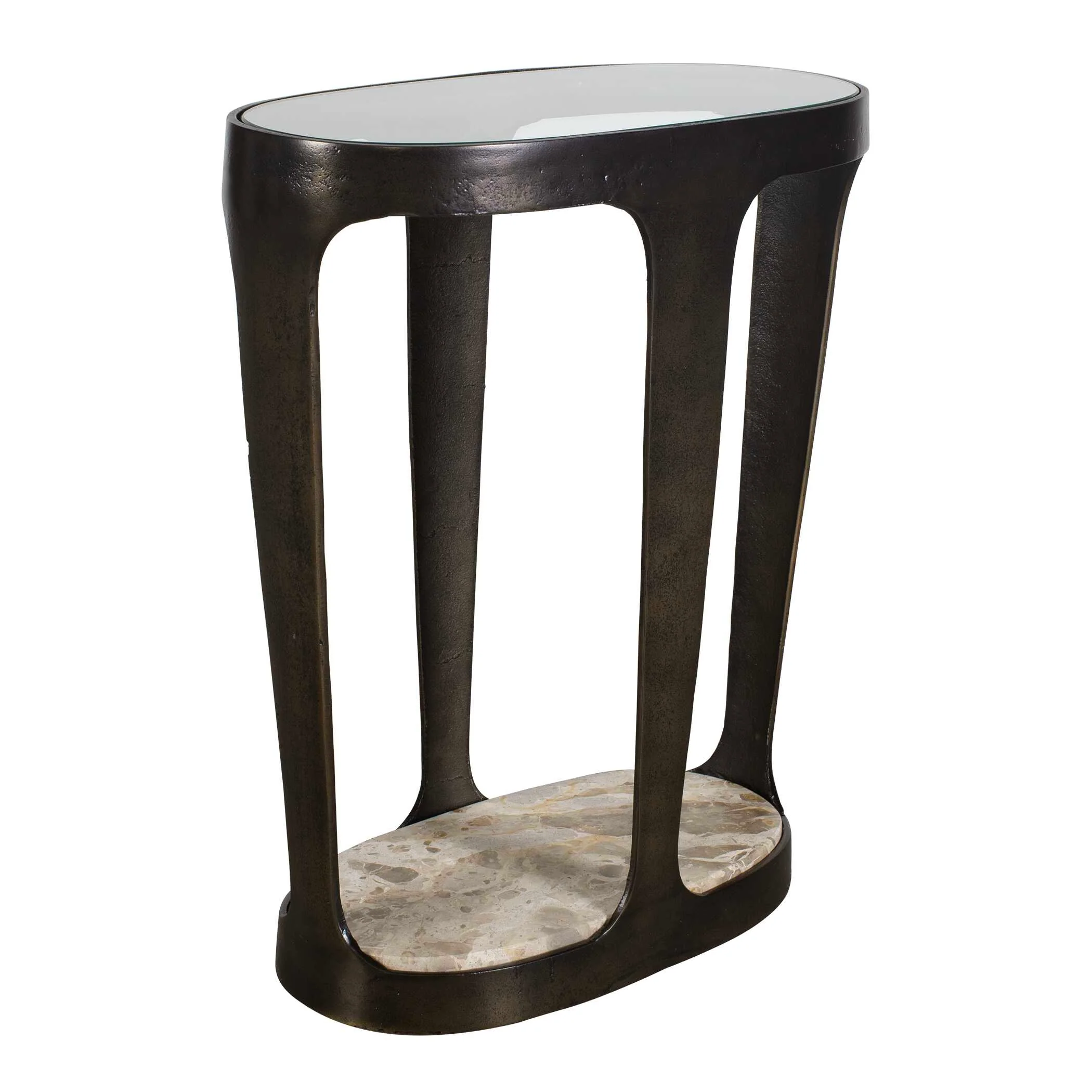 Uttermost Coronado Dark Bronze Accent Table - Image 3