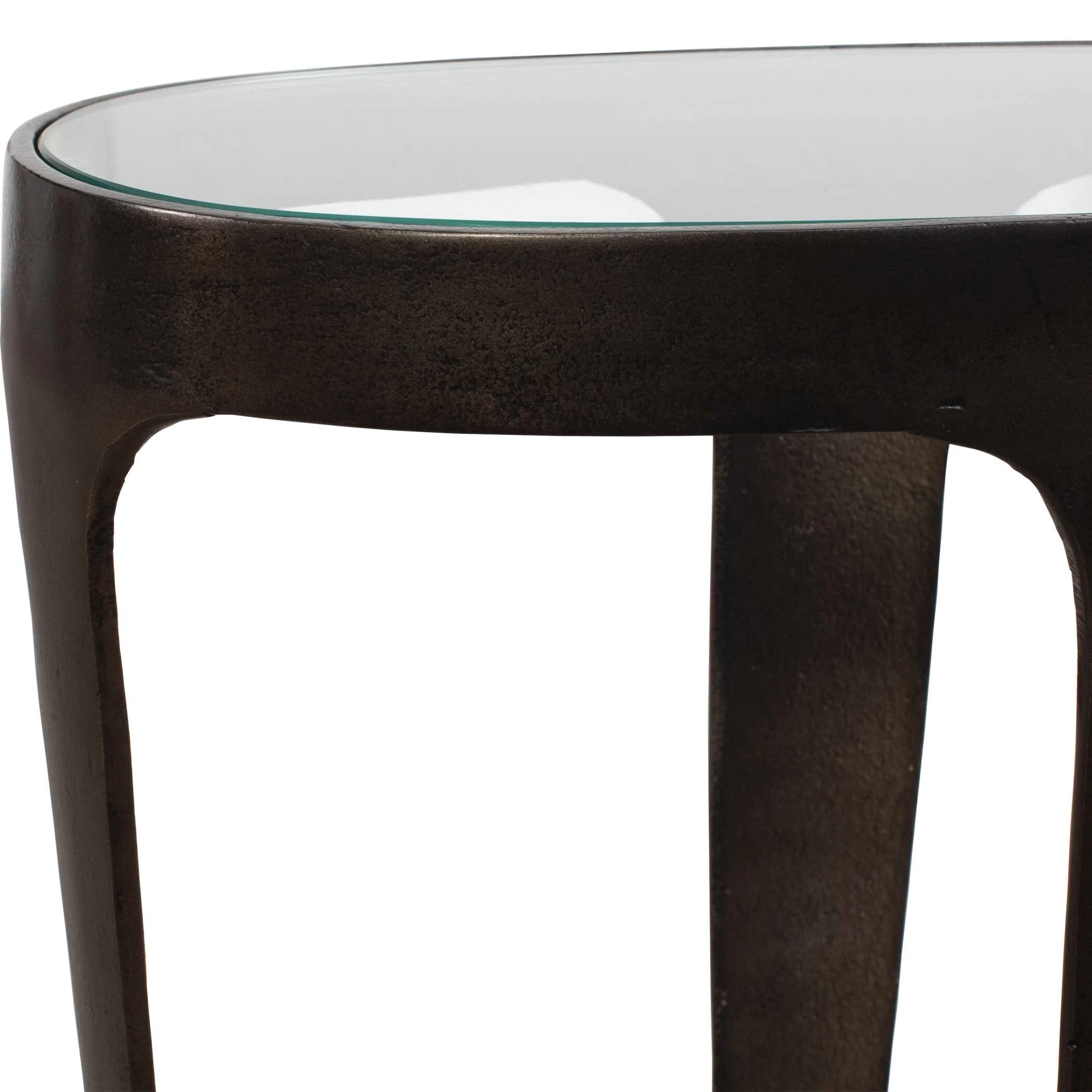Uttermost Coronado Dark Bronze Accent Table - Image 4