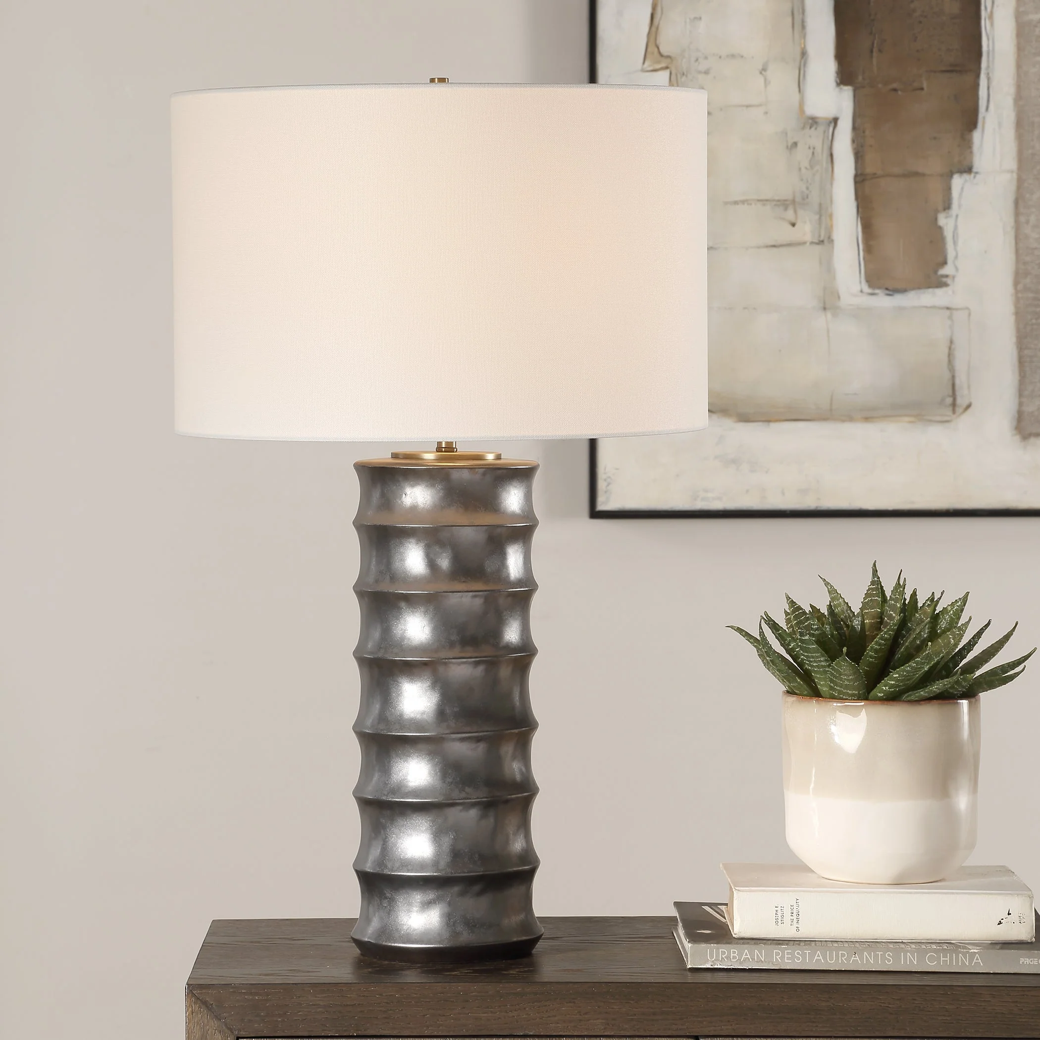 Uttermost Corvair Scalloped Table Lamp - Image 2