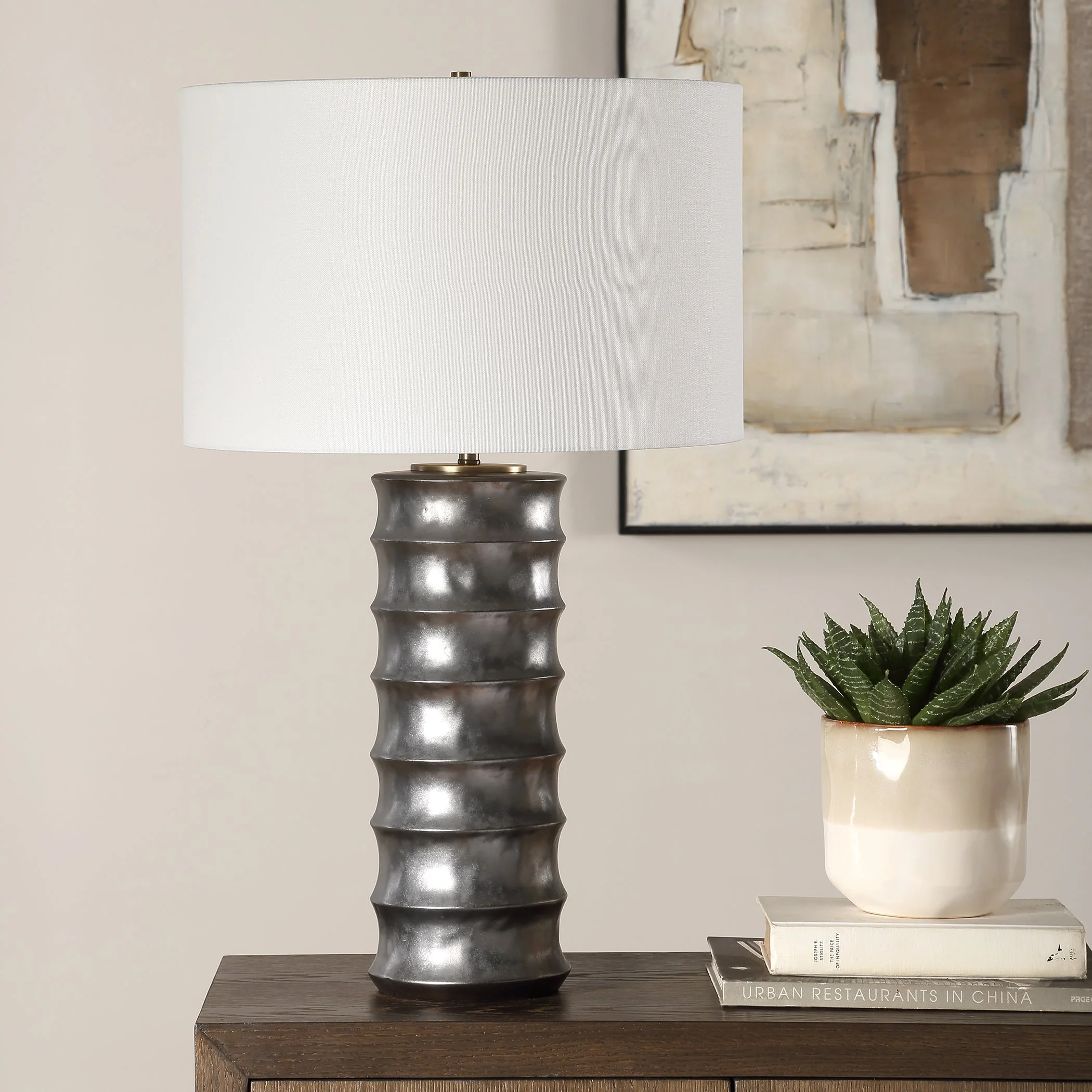 Uttermost Corvair Scalloped Table Lamp - Image 3