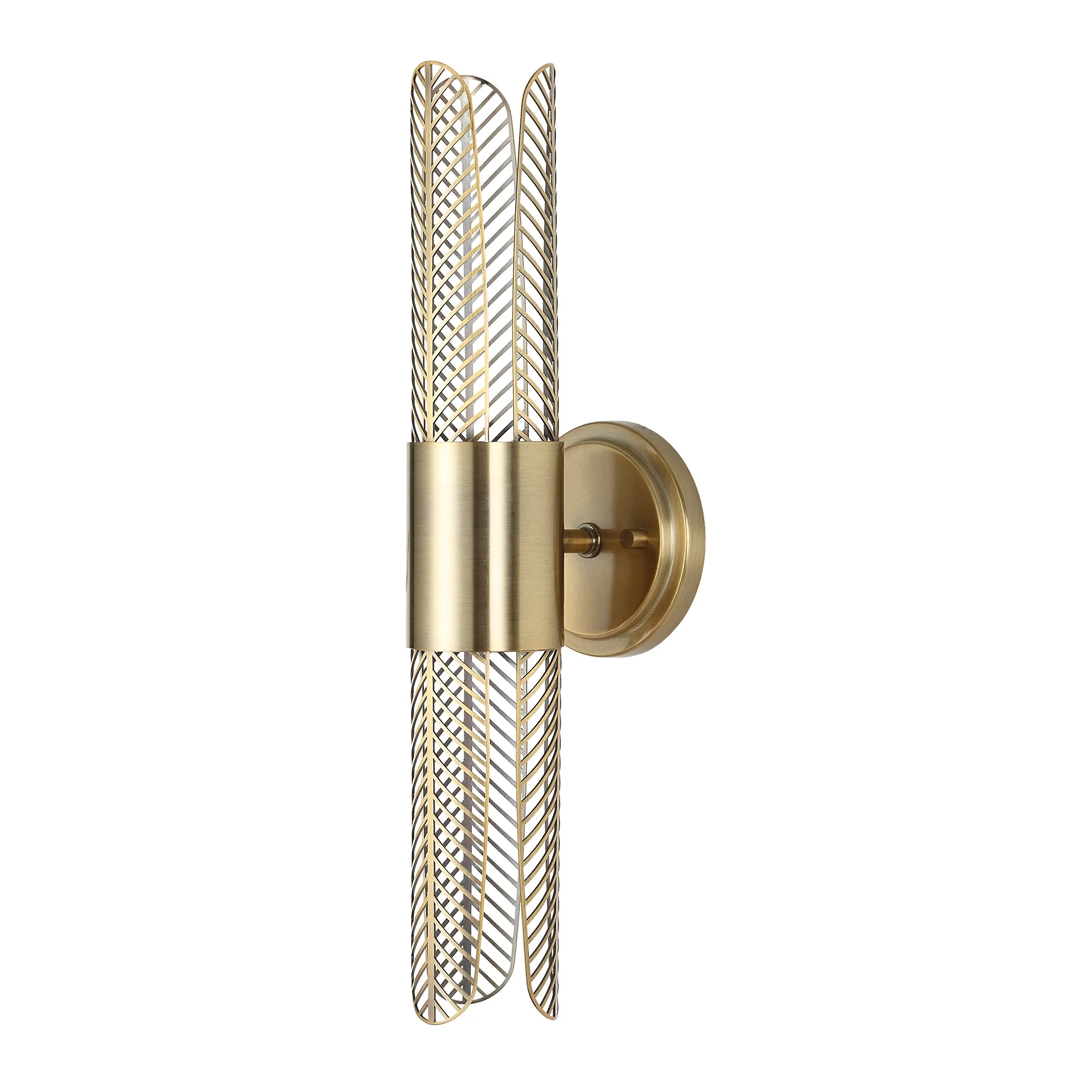 Uttermost Cret 2 Light LED Brass Sconce - Image 3
