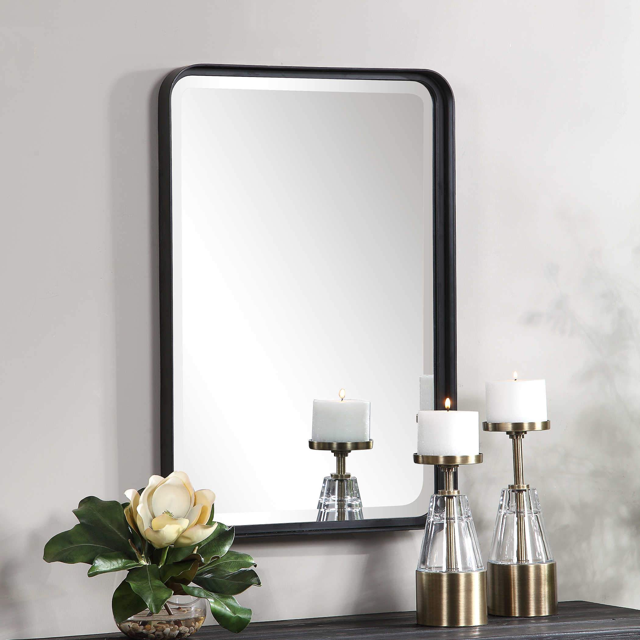 Uttermost Croften Black Vanity Mirror - Image 3