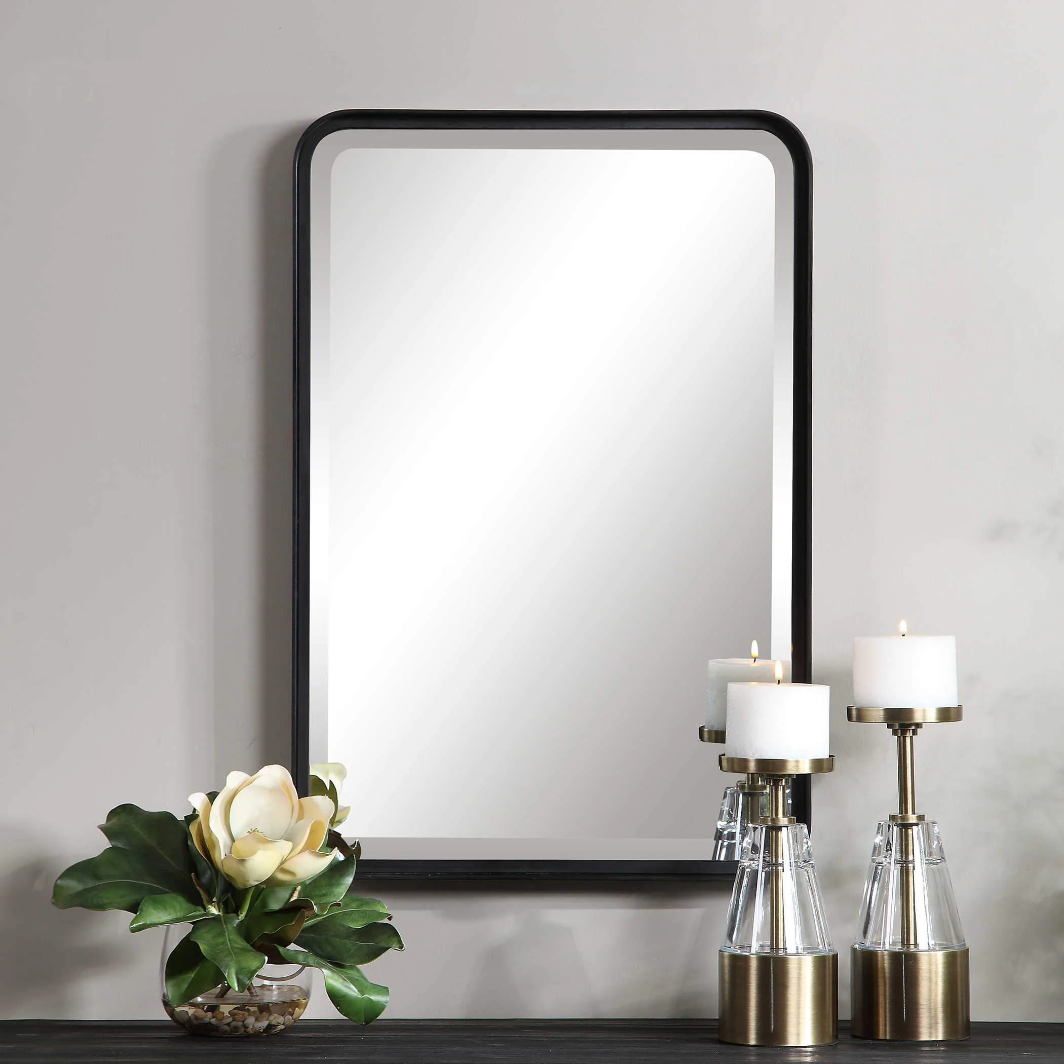 Uttermost Croften Black Vanity Mirror - Image 4