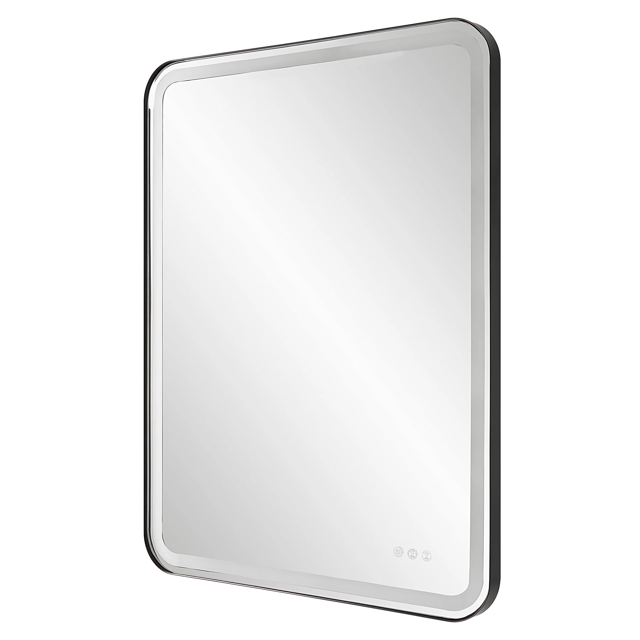 Uttermost Crofton Lighted Black Large Mirror - Image 7