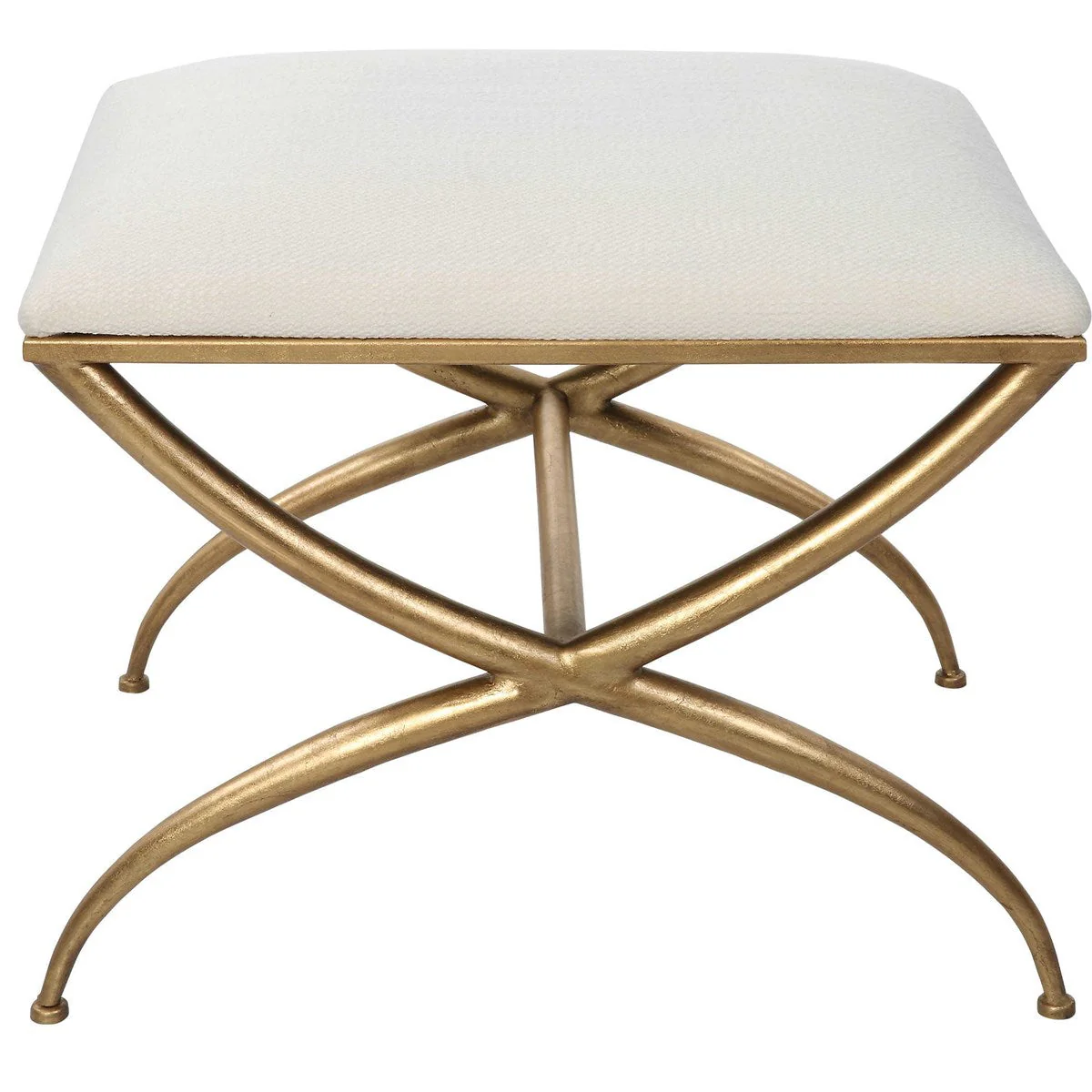 Uttermost Crossing Small Bench, White - Image 2