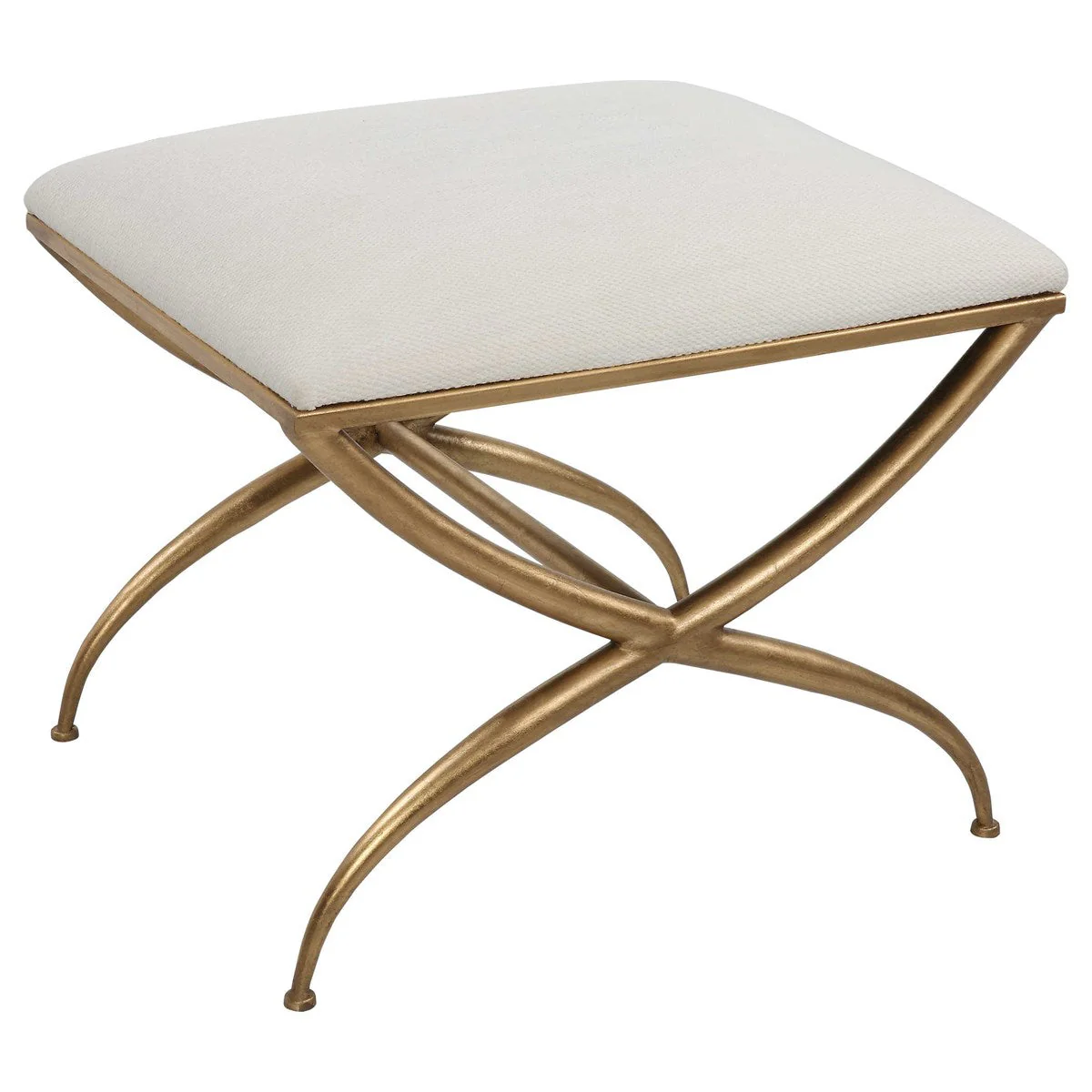 Uttermost Crossing Small Bench, White - Image 3