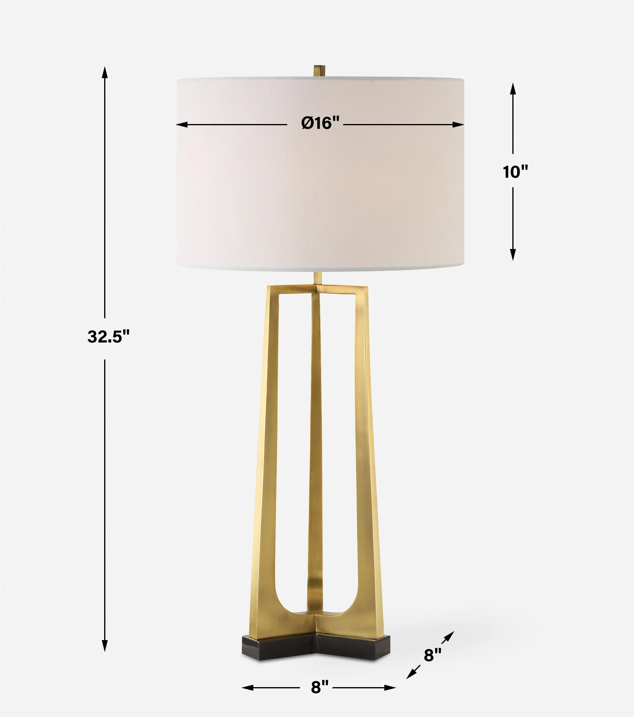Uttermost Crossroads Brass Table Lamp - Image 3