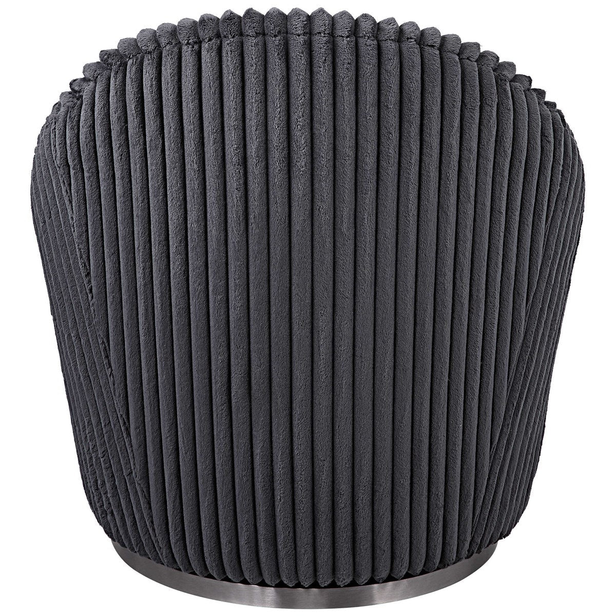 Uttermost Crue Swivel Chair, Gunmetal - Image 6