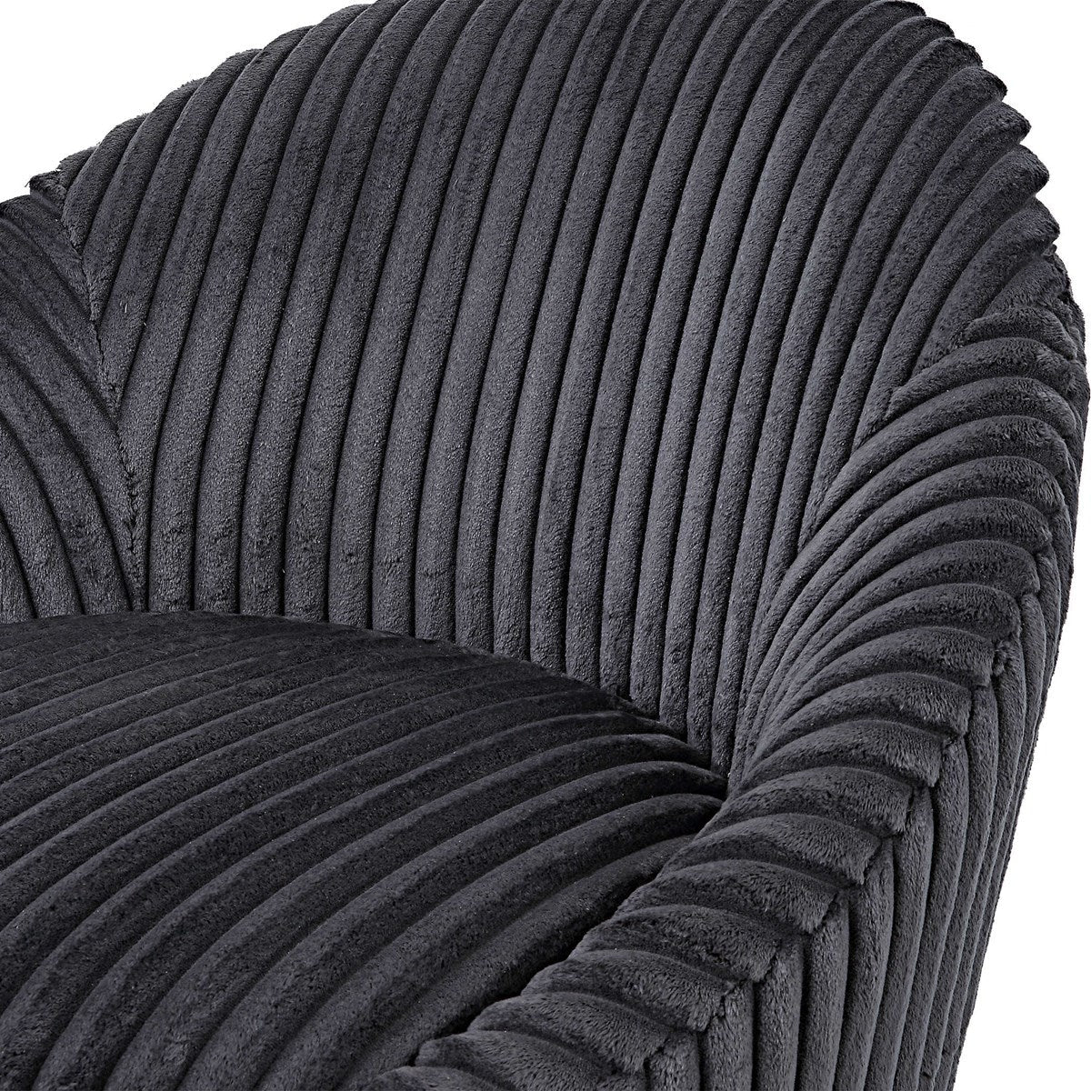 Uttermost Crue Swivel Chair, Gunmetal - Image 7
