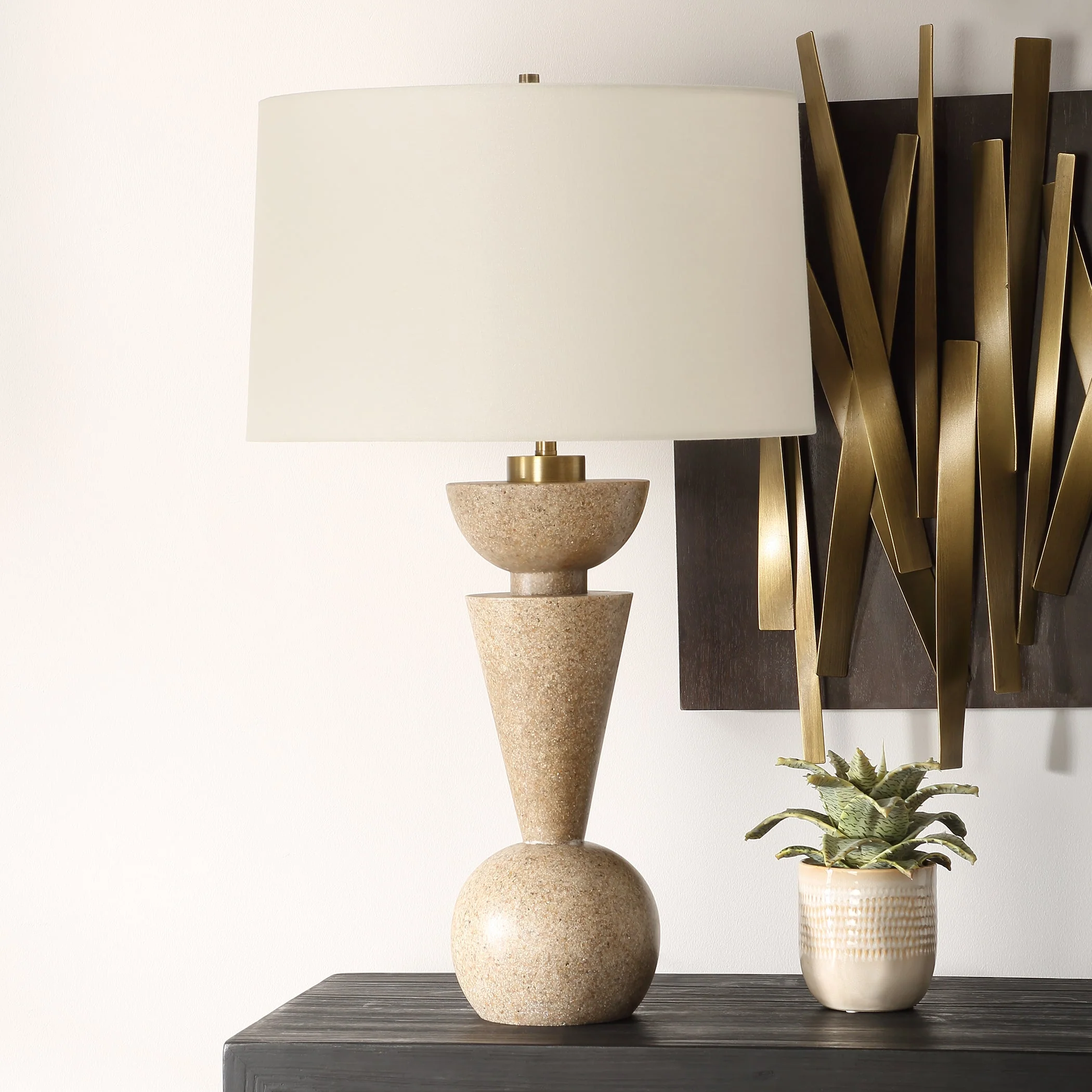 Uttermost Cullum Geometric Table Lamp - Image 3