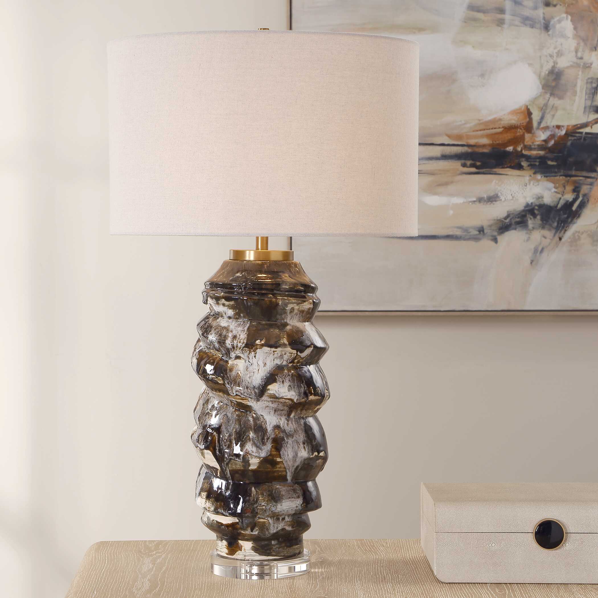 Uttermost Cuoco Mottled Brown Table Lamp - Image 2