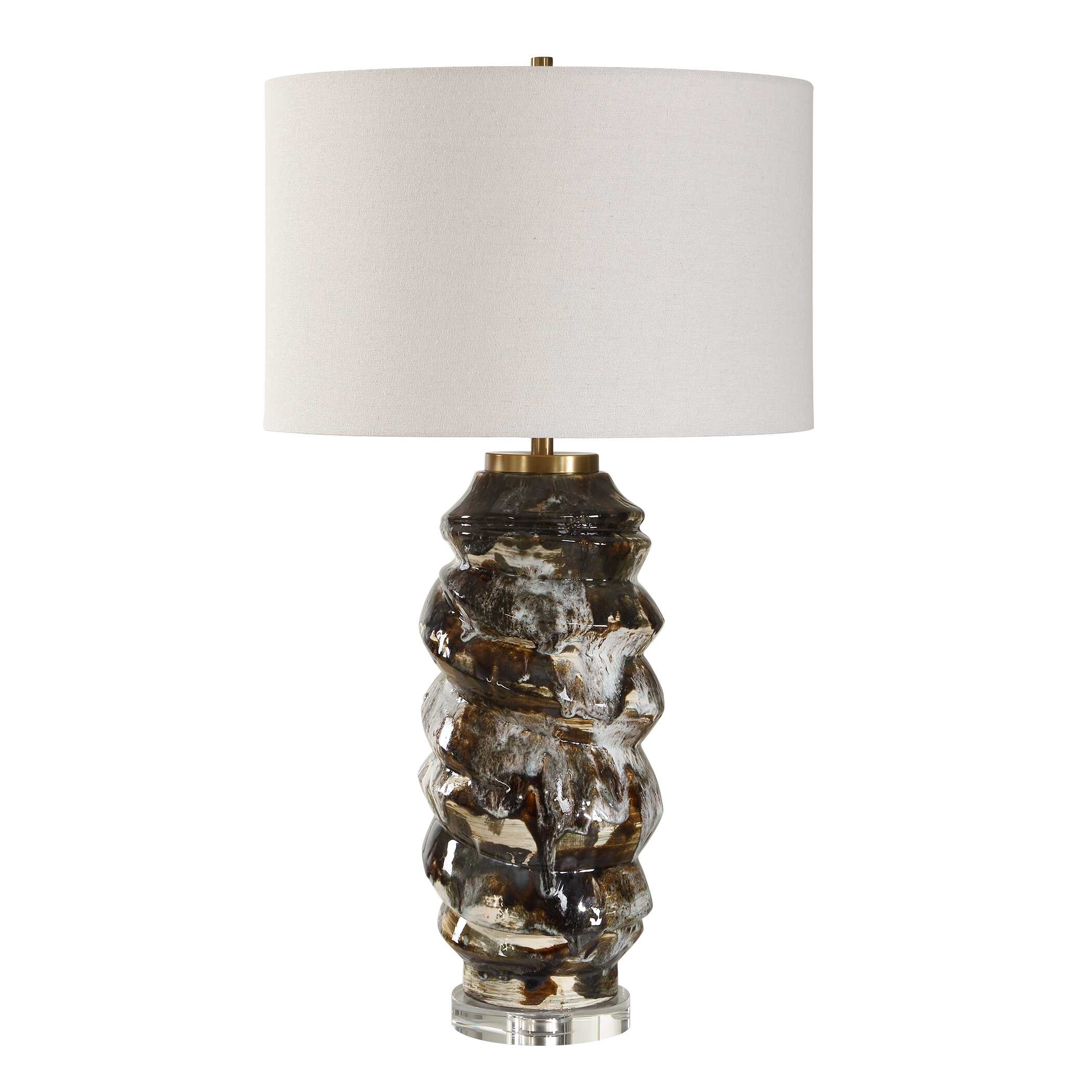 Uttermost Cuoco Mottled Brown Table Lamp - Image 4