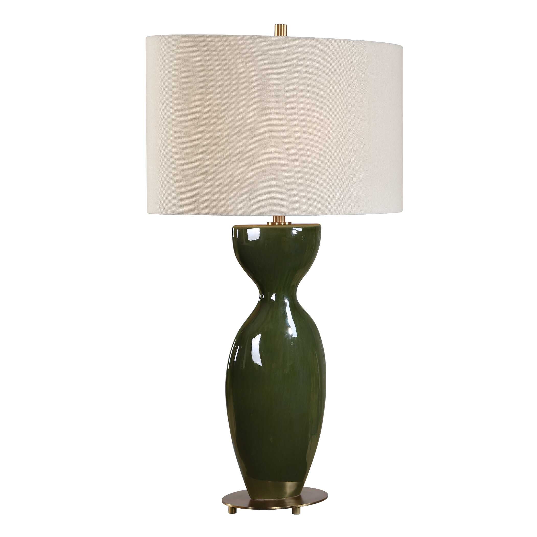 Uttermost Curhan Green Glaze Table Lamp - Image 4