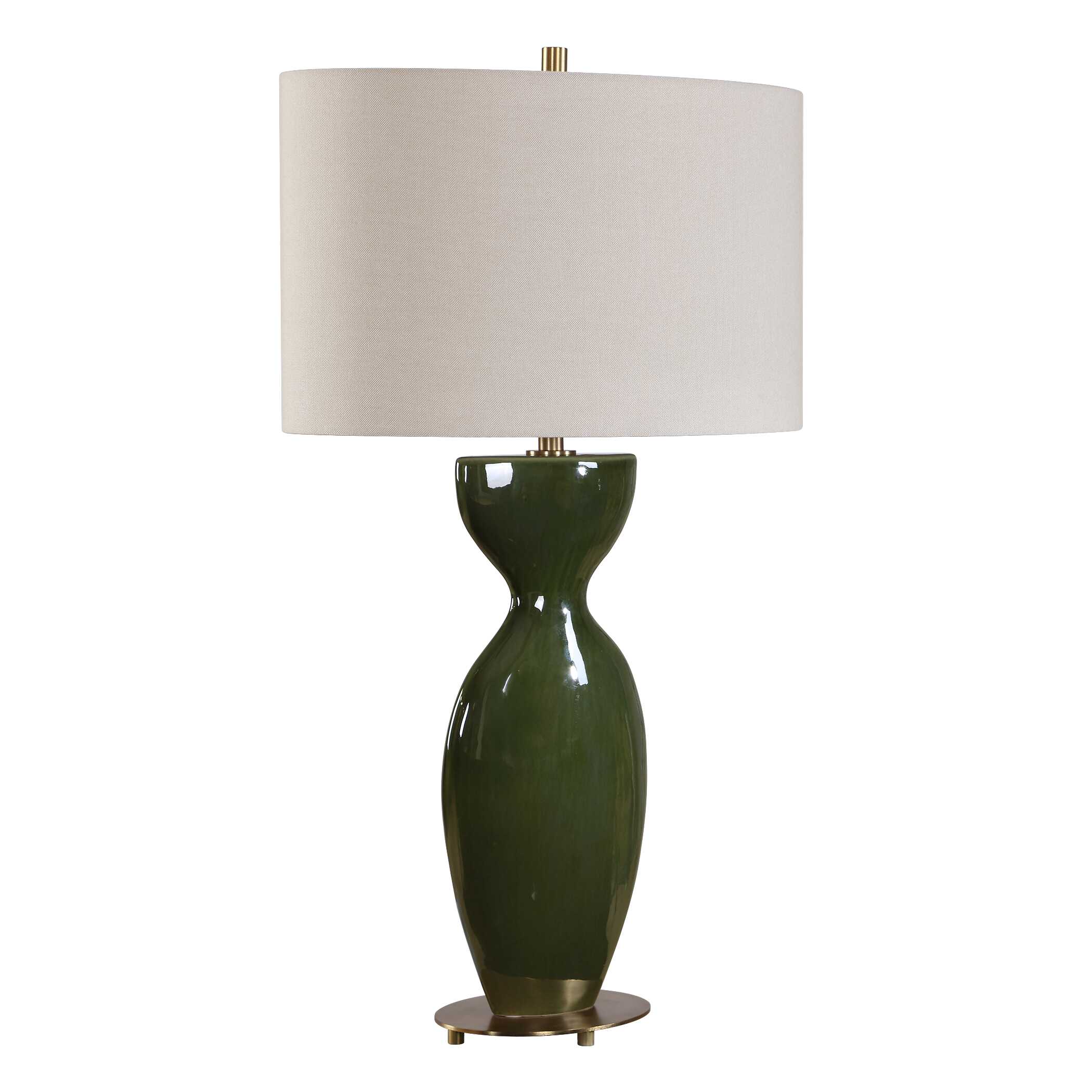 Uttermost Curhan Green Glaze Table Lamp - Image 5